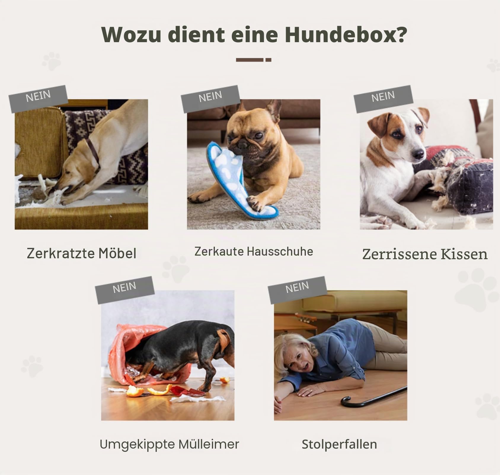 TUKAILAI Hundekäfig Möbel, 106 cm Hundebox Holz mit Raden, Abschließbar Tür, Metall, Moderne Hundehütte Indoor für kleine/mittlere/große Hunde, Hundekäfig für Zuhause 106x60x82 cm, Weiß