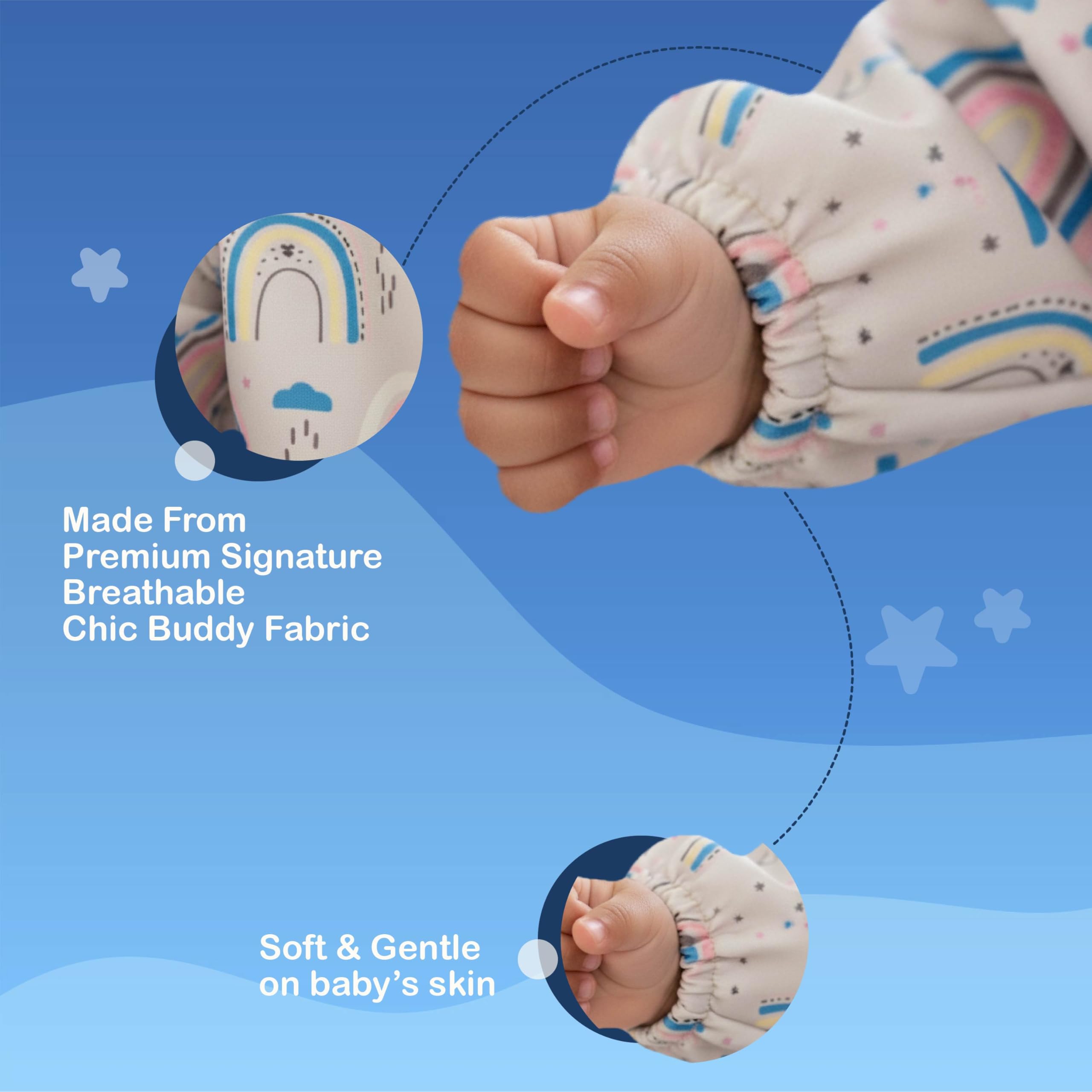 Chic Buddy Baby Led Weaning Bib with Sleeves, Waterproof, 6-24 Months 4