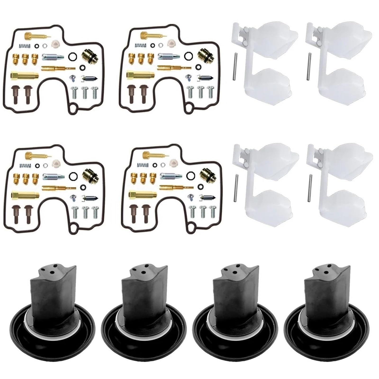 Ajuste De Carburador Kit De Reparación Carburador Motocicleta para Suzuki GSXR600 W/X/Y 1997-2000 Reconstrucción, Émbolo del Flotador Y Diafragma Kit Reemplazo(Conjunto 7)