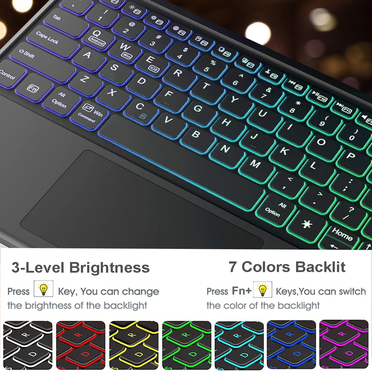 Amazon.co.jp: Nanhent タッチパッドキーボードケース Lenovo Idea Tab