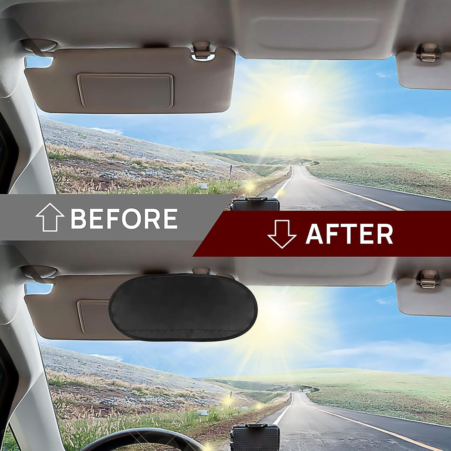 psler Sun Visor Extender - Anti Glare Car Sun Visor Extender, Glare Guard, Polarized, 2 Pack for Short People