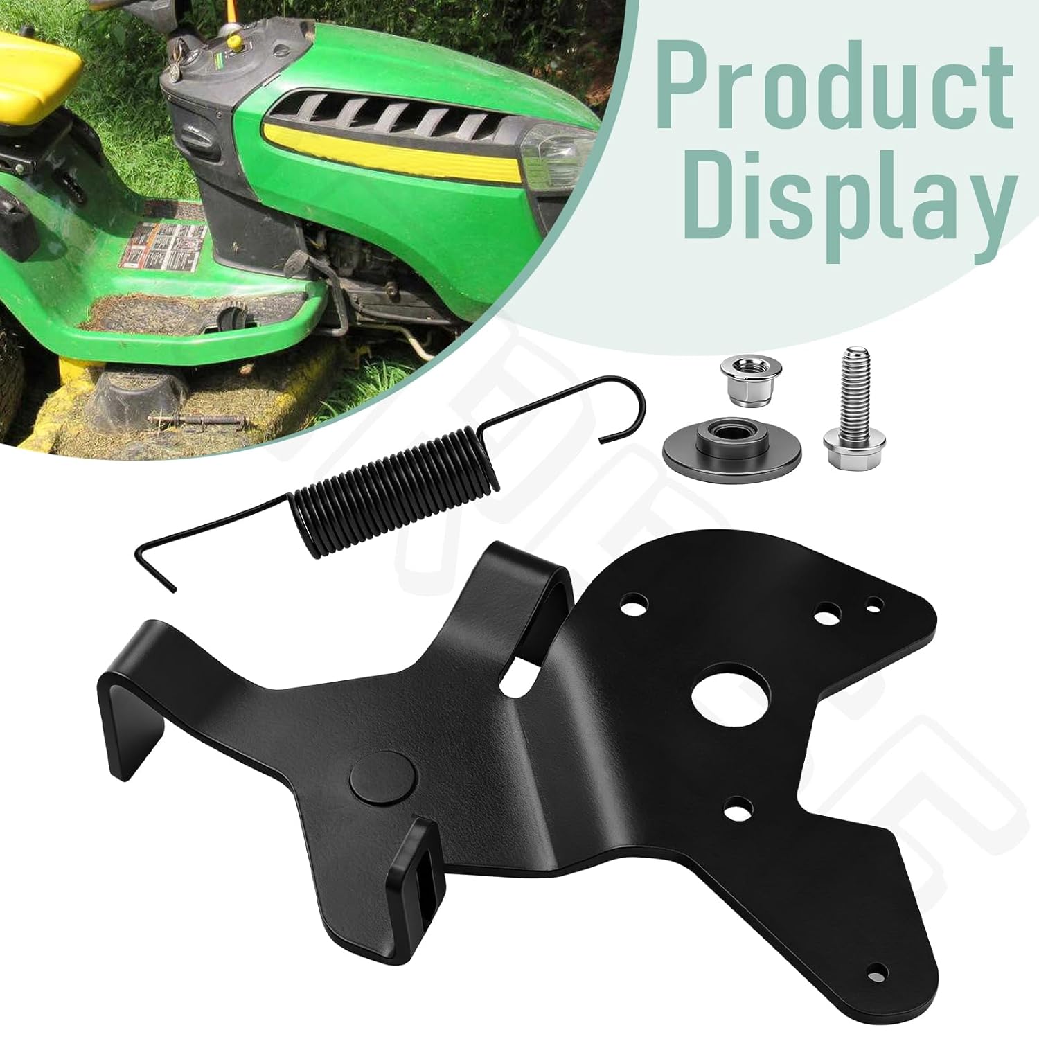 GY20986 Deck Drive Belt Idler Arm Plate Compatible with John D-eere Lawn Tractors D140 E160 L130 LA145 X140 X165 X166, Replaces GY20760BLE GY20986BLE