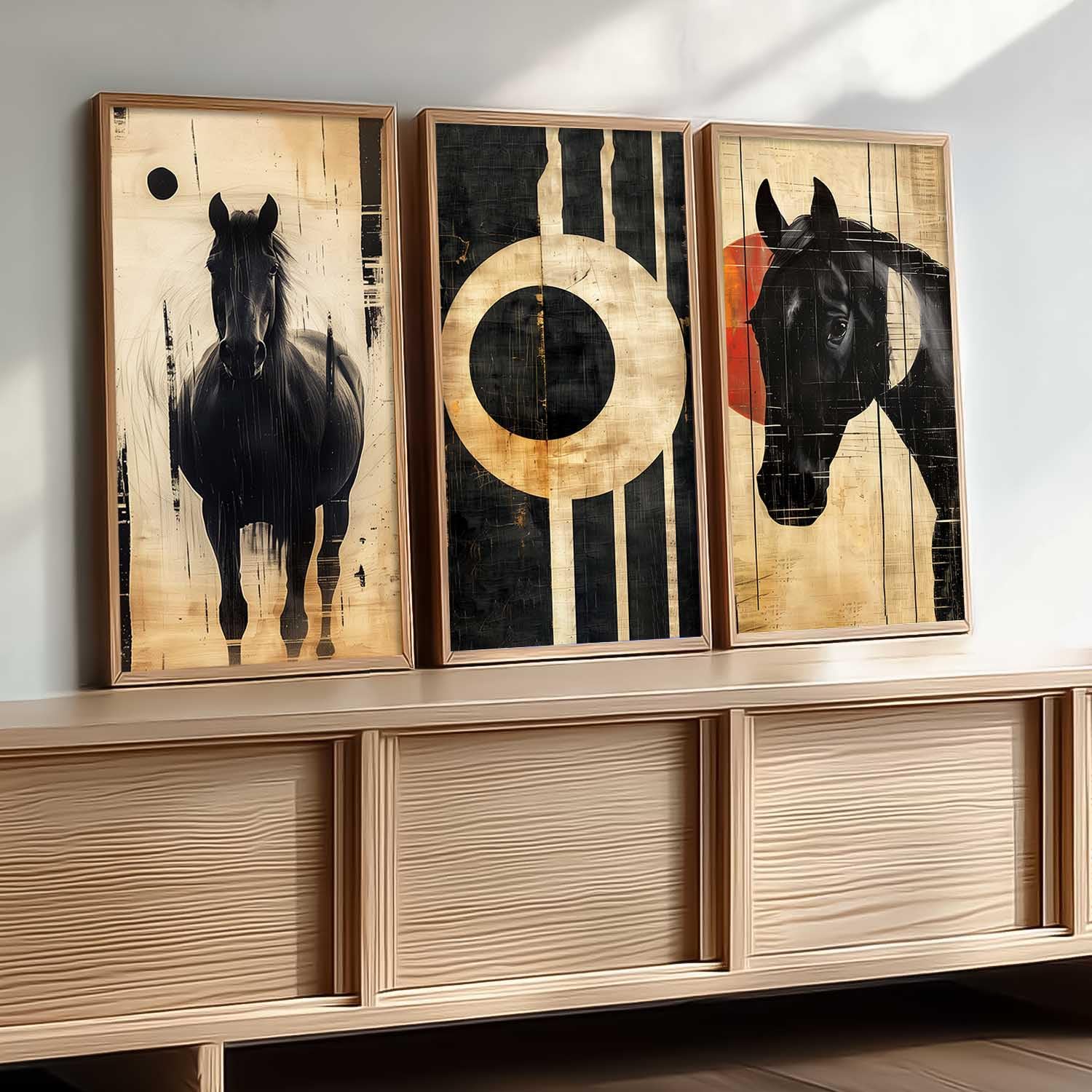 Kotart Abstract Wall Art Set - 3 Floral Prints -17 Kotart Abstract Wall Art Set - 3 Floral Prints -17