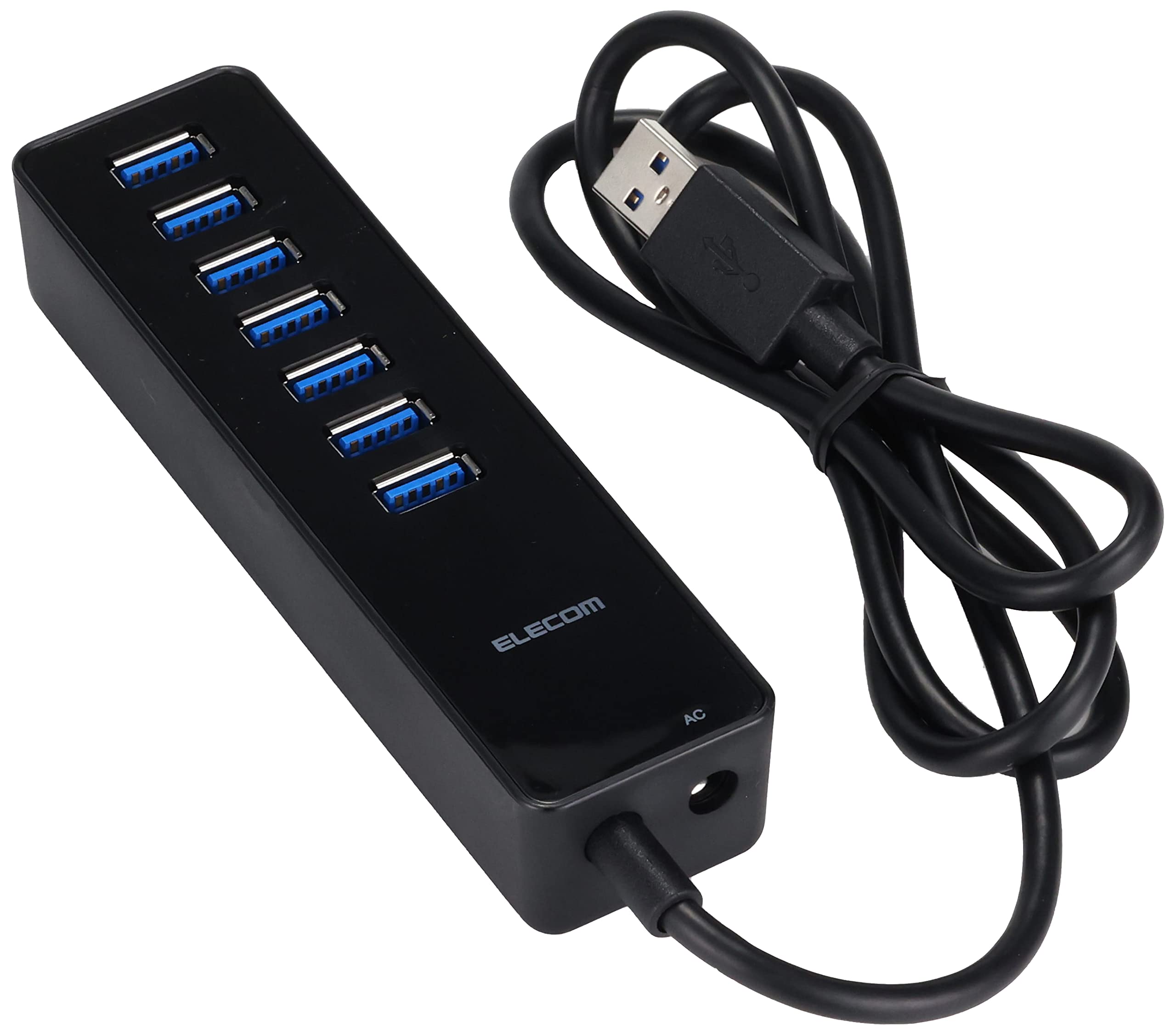 Amazon.co.jp: エレコム USB3.0 ハブ 7ポート ACアダプタ付 セルフ 