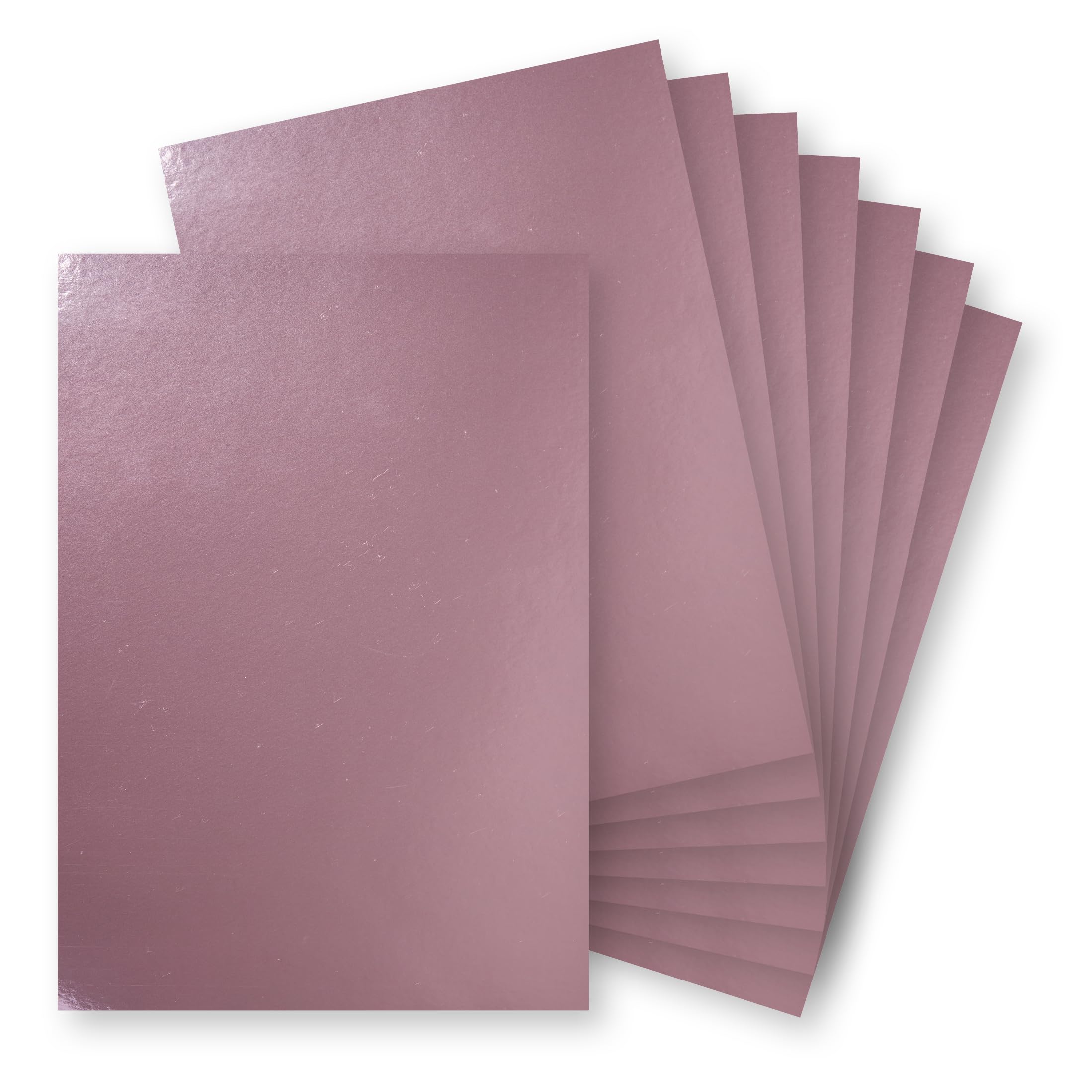 Springboard A4 Mirror Foil Gloss Card Sheets - 230gsm Cardstock for Card Making - Mirror Foil Card Compatible w/Die-Cutting Machines - Sparkly Craft Supplies - Pink - 10-Pack