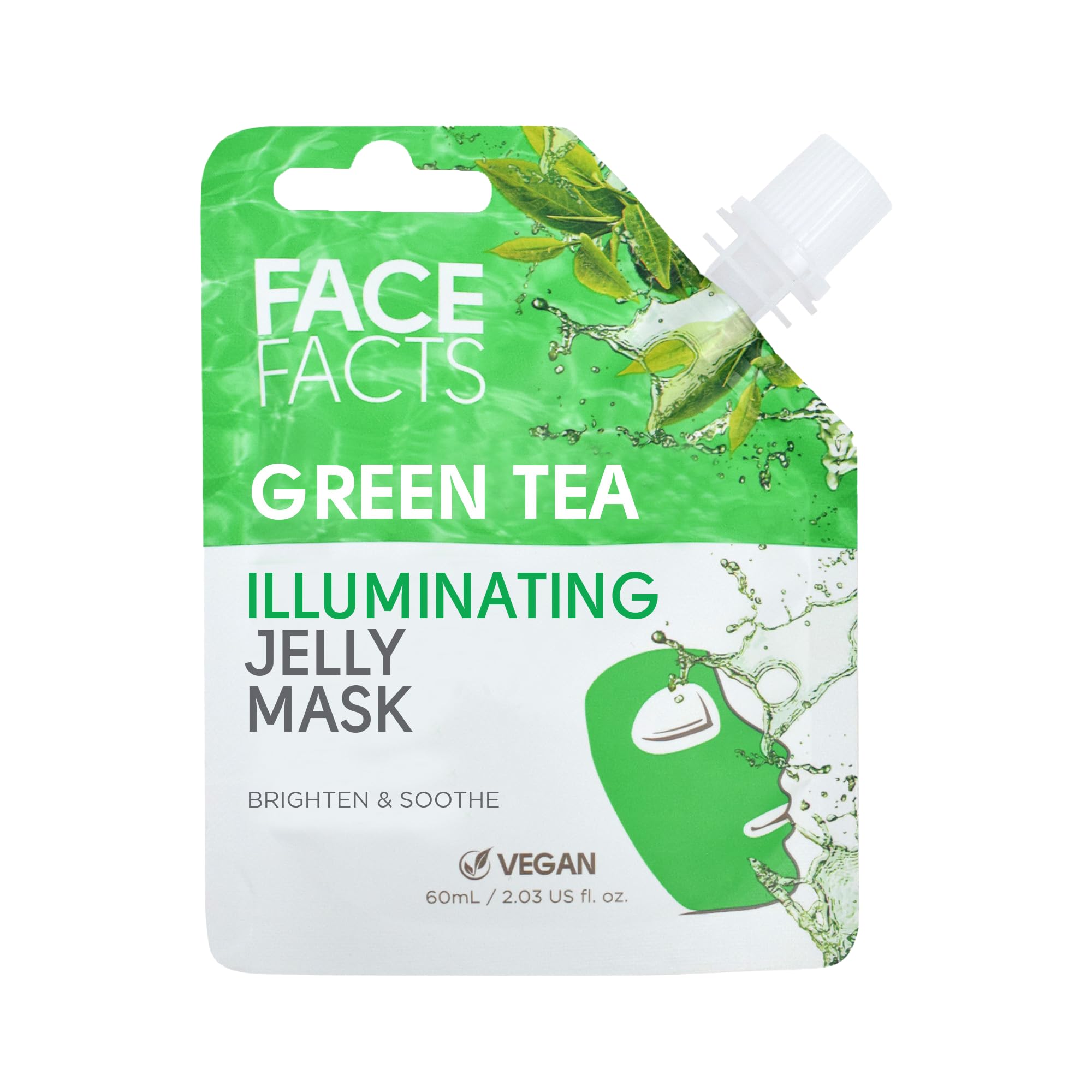 Face Facts Brightening Wash Off Gel Mask, 60ml Vegan