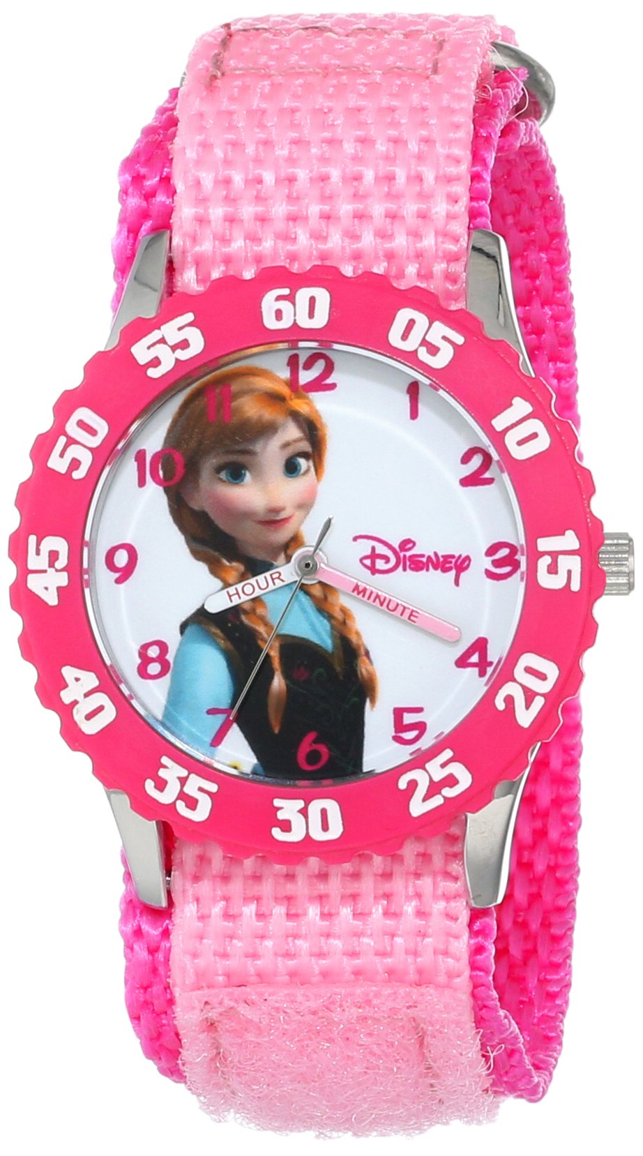 Frozen Anna Watch for Girls - Kids Watch - Watches for Kids - Kid Toys - Girls - Toddler Watches Teen - Pink Bezel - Nylon Strap