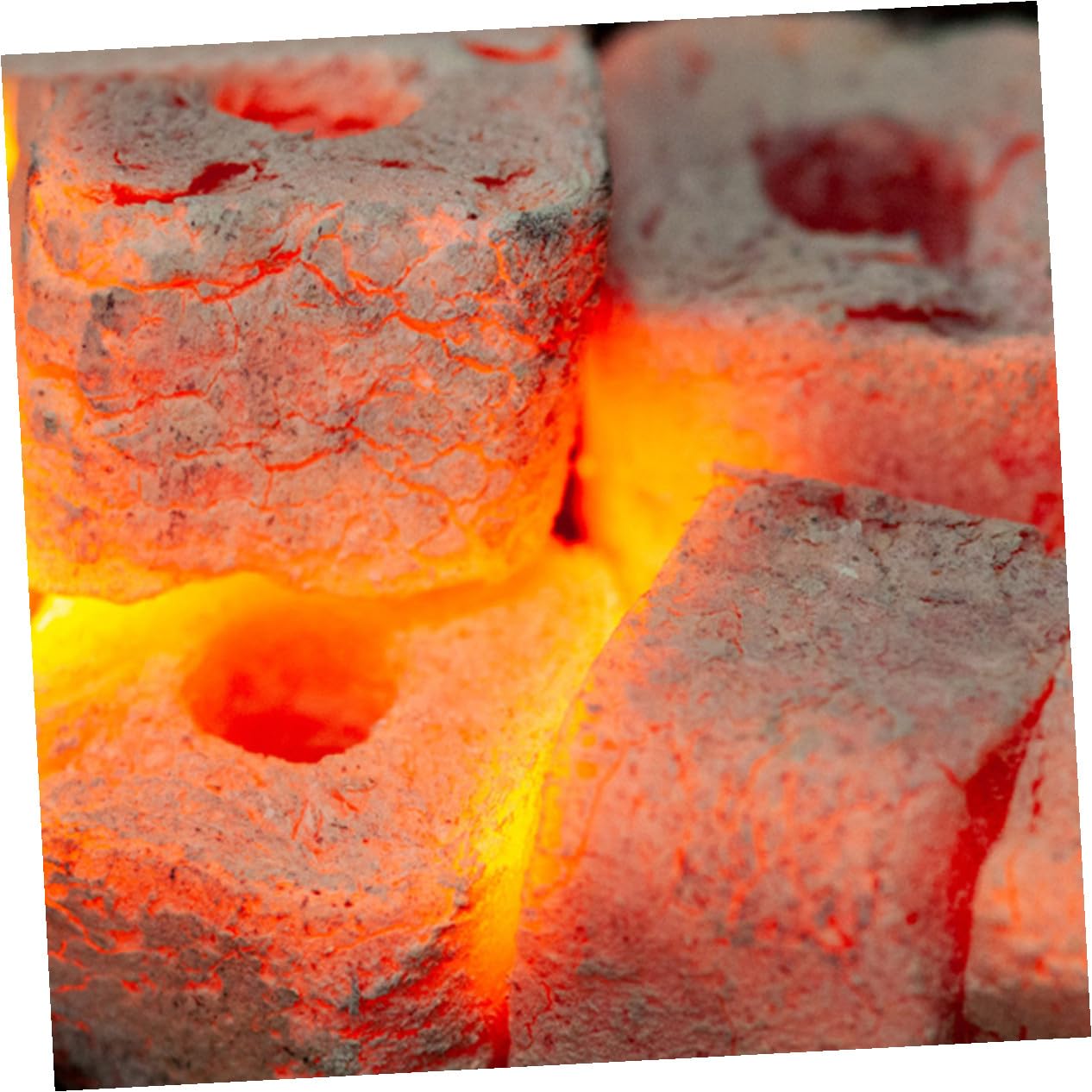 SHINEOFI Carbón Vegetal de Bambú para Barbacoa y Estufa de Chimenea al Aire Libre, Tableta de Carbón Portátil 500g para Camping y Calentamiento Multifunción