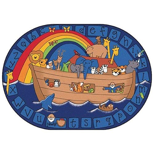 Alfabeto Kid de Noé Valor PlusAlfombra 6X 9 Oval