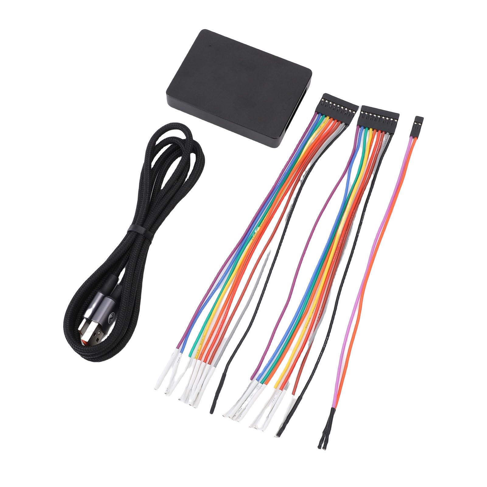 Aramox Analizador Lógico, Dispositivo Analizador Lógico USB ABS 16 Canales 250 MHz con Puerto Tipo C 256 Mbits SDRAM Modos de Búfer Múltiple para Depuración Integrada y Análisis de Protocolos