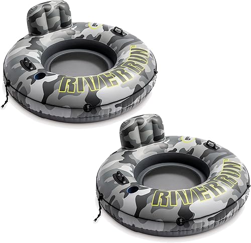 Intex 56835EP Camo River Run - Tubo inflable de 53 pulgadas, paquete de 2