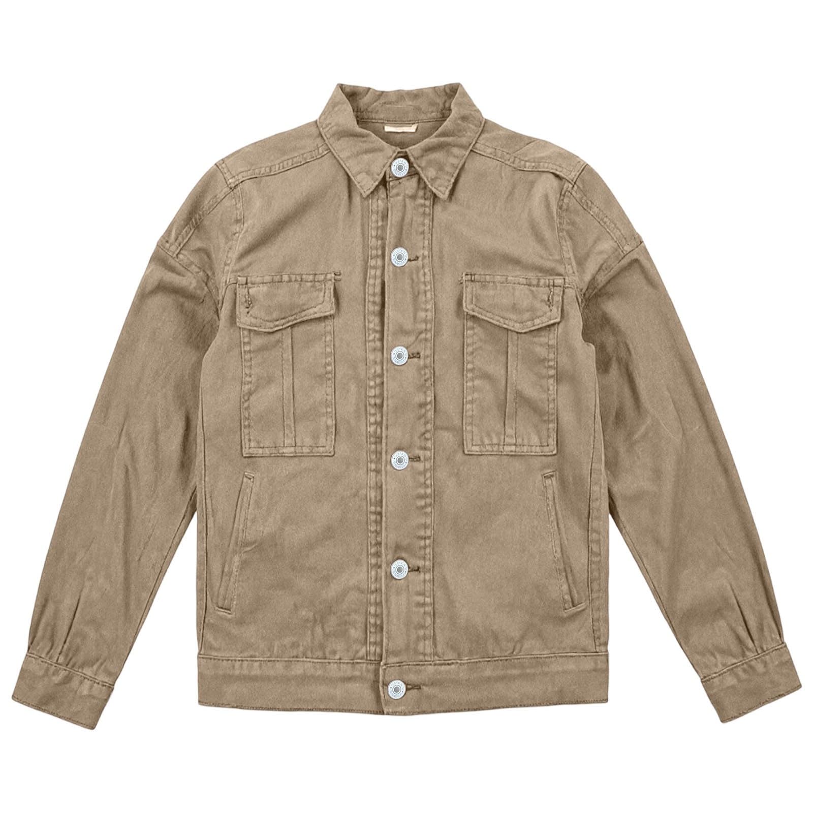Chaqueta corta para mujer, chaqueta vaquera corta, chaqueta vaquera, chaqueta de primavera, chaqueta fina con bolsillo, chaqueta de entretiempo, chaqueta de primavera informal, chaqueta vaquera con