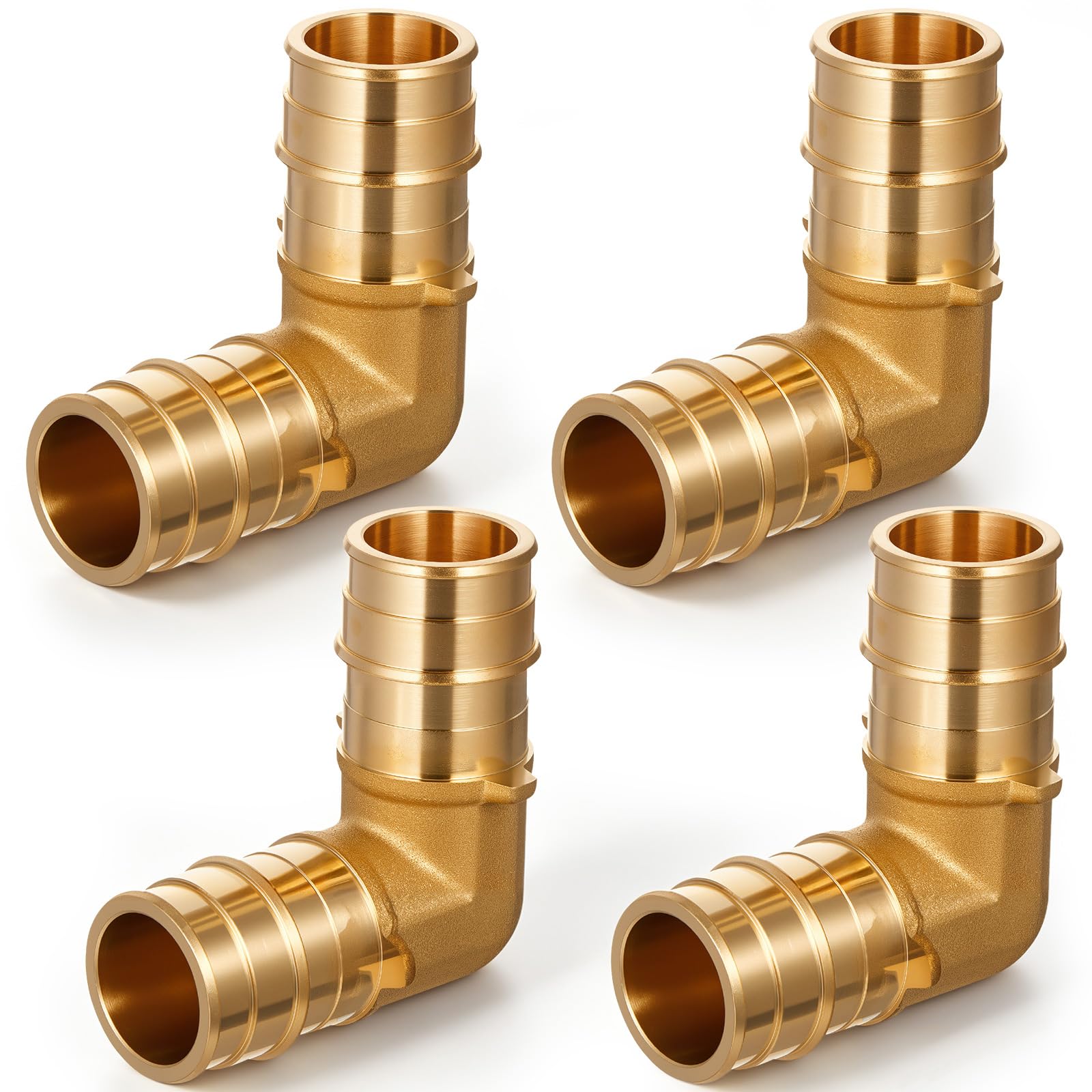 4 Pack 1"x1" PEX A Elbow 90 Degree, 90 Degree Elbow