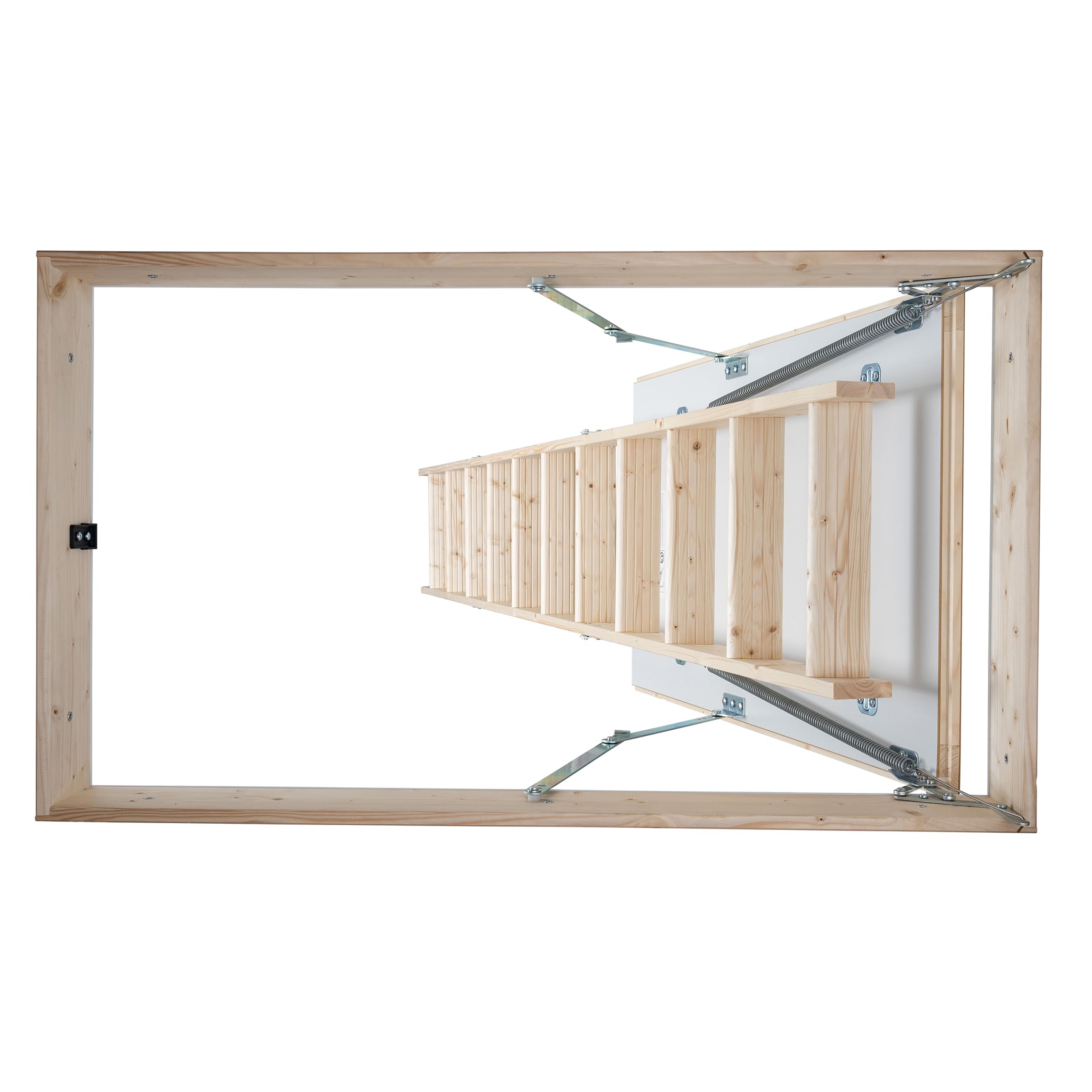 DOLLE Dachbodentreppe wärmegedämmt 120×60 cm – für lichte Raumhöhen 285 cm Klapptreppe mit U-Wert 1,60 Holz, 3-teilig, inkl. Bedienstab Belastbar bis 150 kg