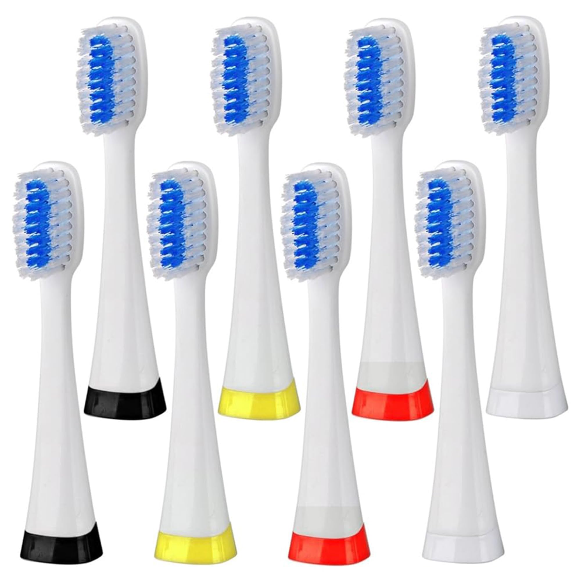 Pursonic Electric Toothbrush Heads - 8 Pack Electric Toothbrush Replacement Brush Heads for Teeth and Gum Care - Tooth Brush Heads for S750 (White)