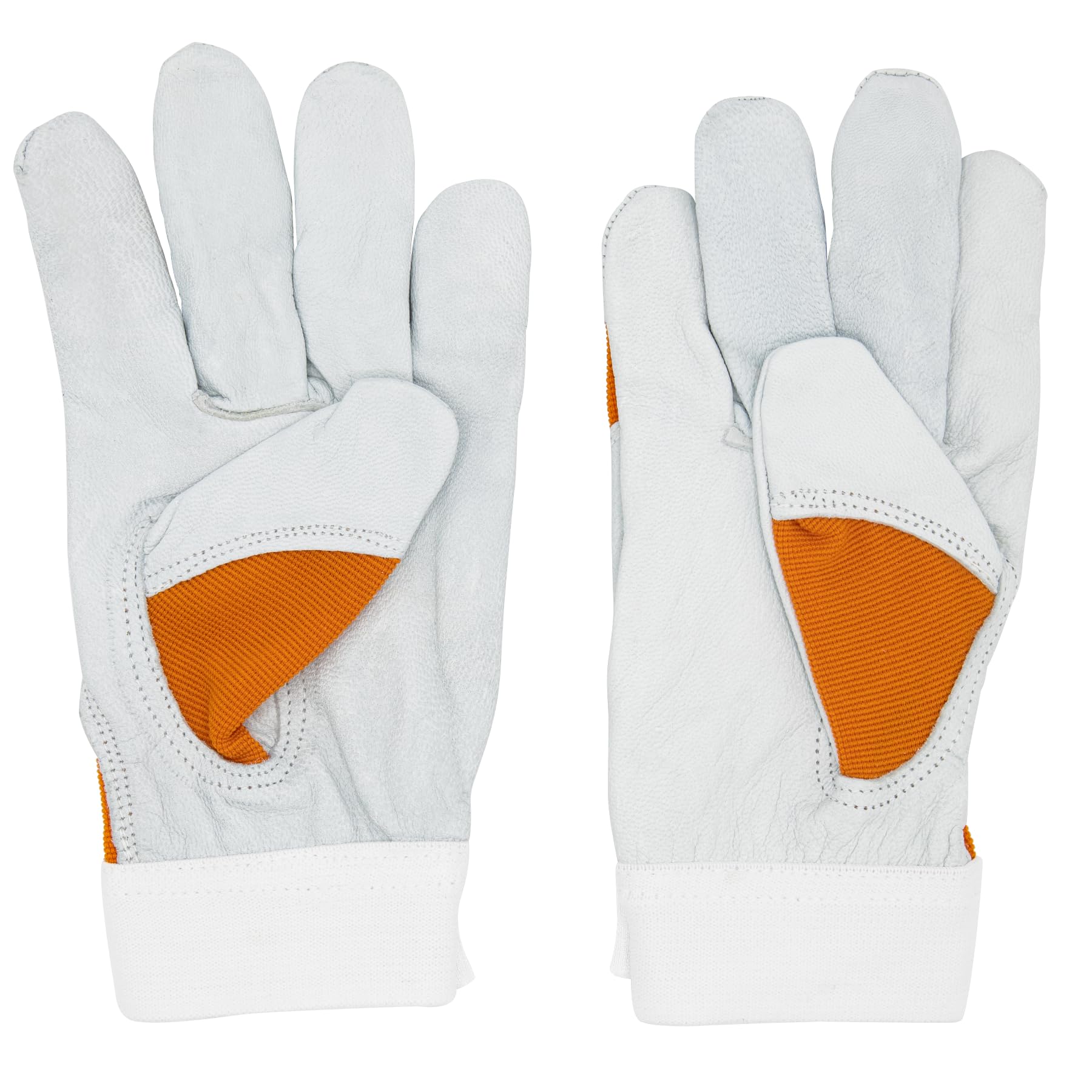1, 3, 6 o 12 Paia, Guanti da Lavoro, DPI, Guanti in Pelle D'agnello, Protezione Dall'abrasione, Resistenza allo Strappo, Sicurezza sul Lavoro, Meccanica, Termica, Giardinaggio, Edilizia.