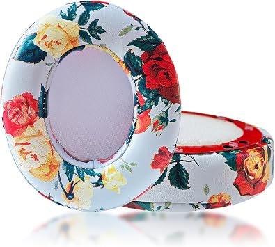 Studio3 Ear Pads Replacement for Beats Studio 2 & Studio 3 - White Flower
