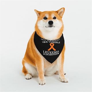 Not All Wounds are Visible Leukemia Awareness Pet Scarf Washable Adjustable for Dogs Cat Pet