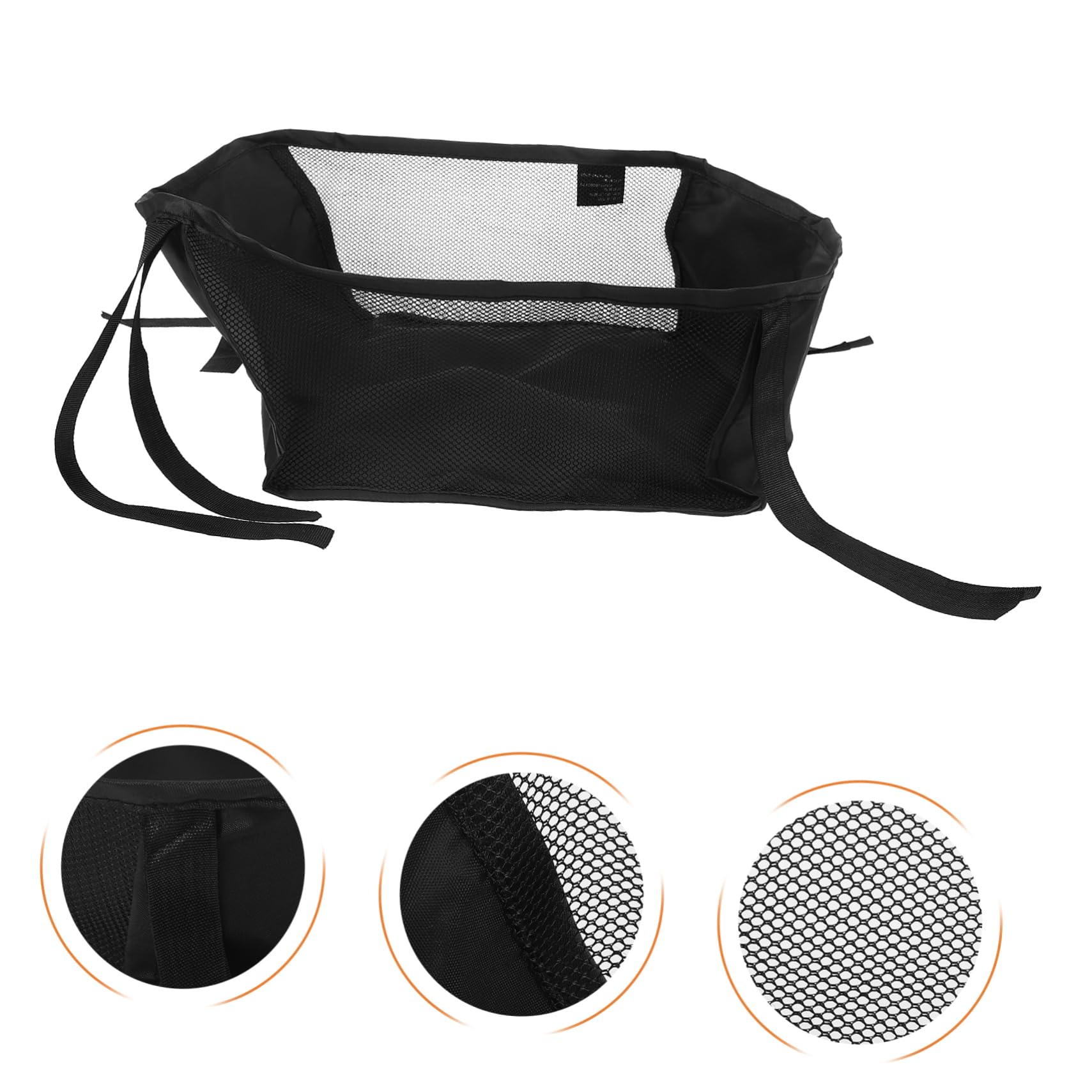 Panier Inférieur de Poussette pour -nés, Rangement Oxford Noir
