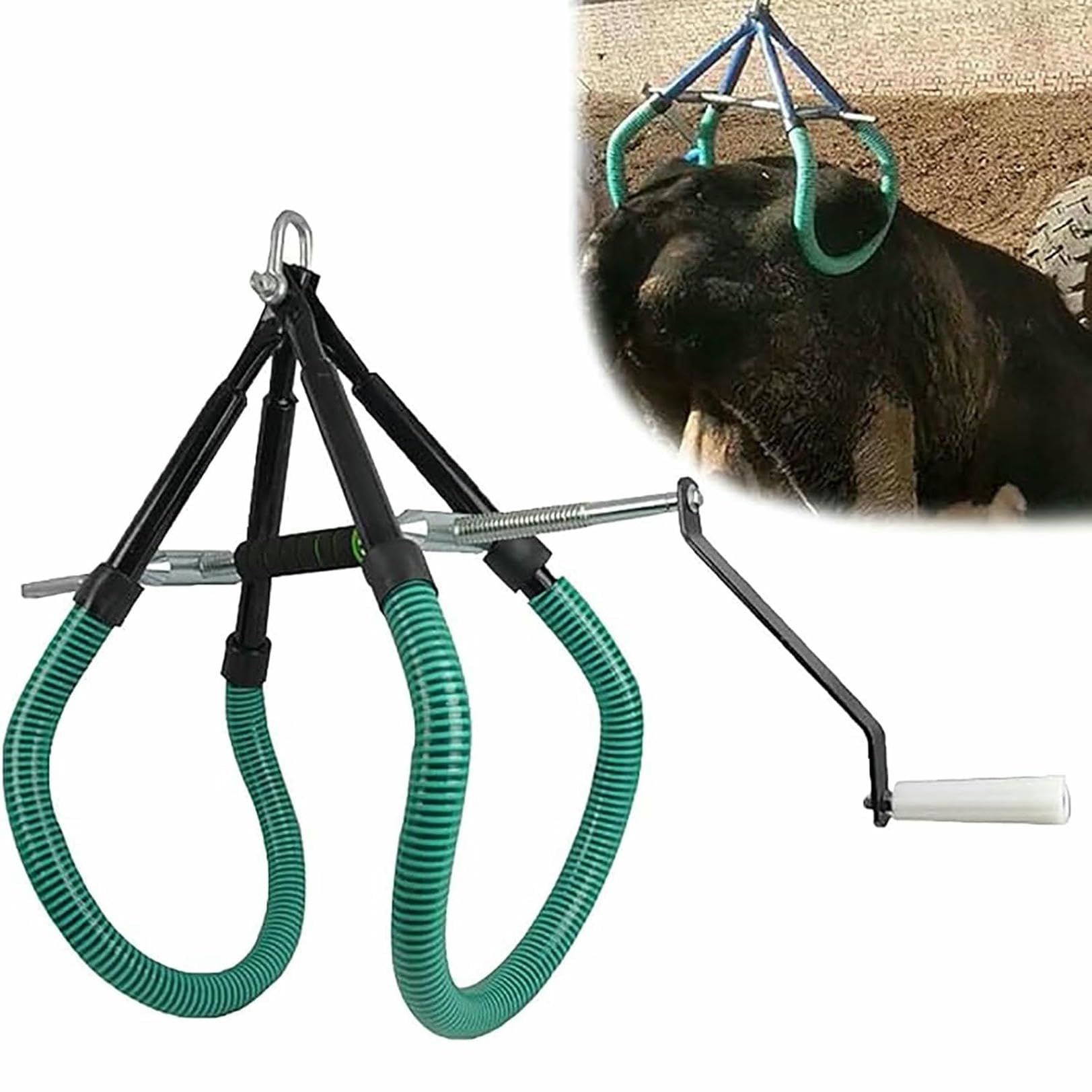 Outil de levage de hanche de vache, dispositif d'aide au levage, pince de levage réglable pour les élevages laitiers, les bovins, aide à la dystocie