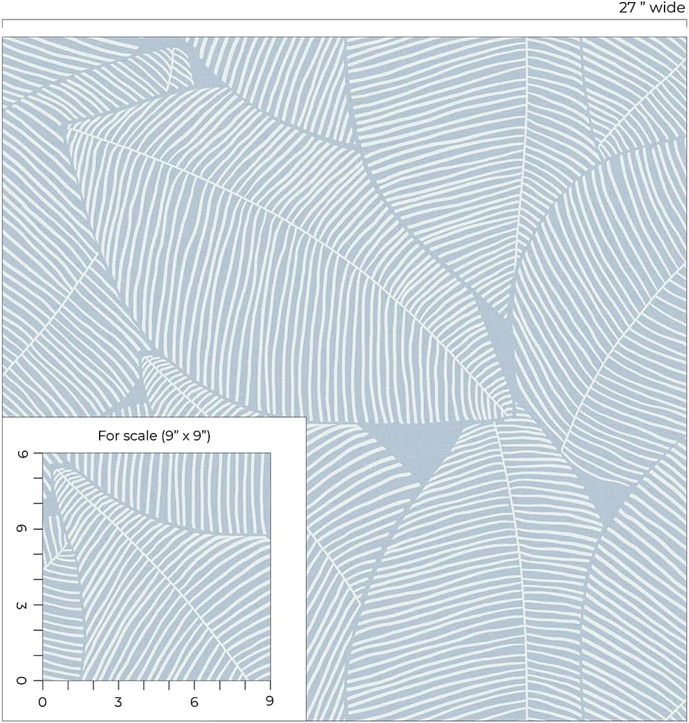 NextWall Summer Magnolia Coastal Peel and Stick Wallpaper