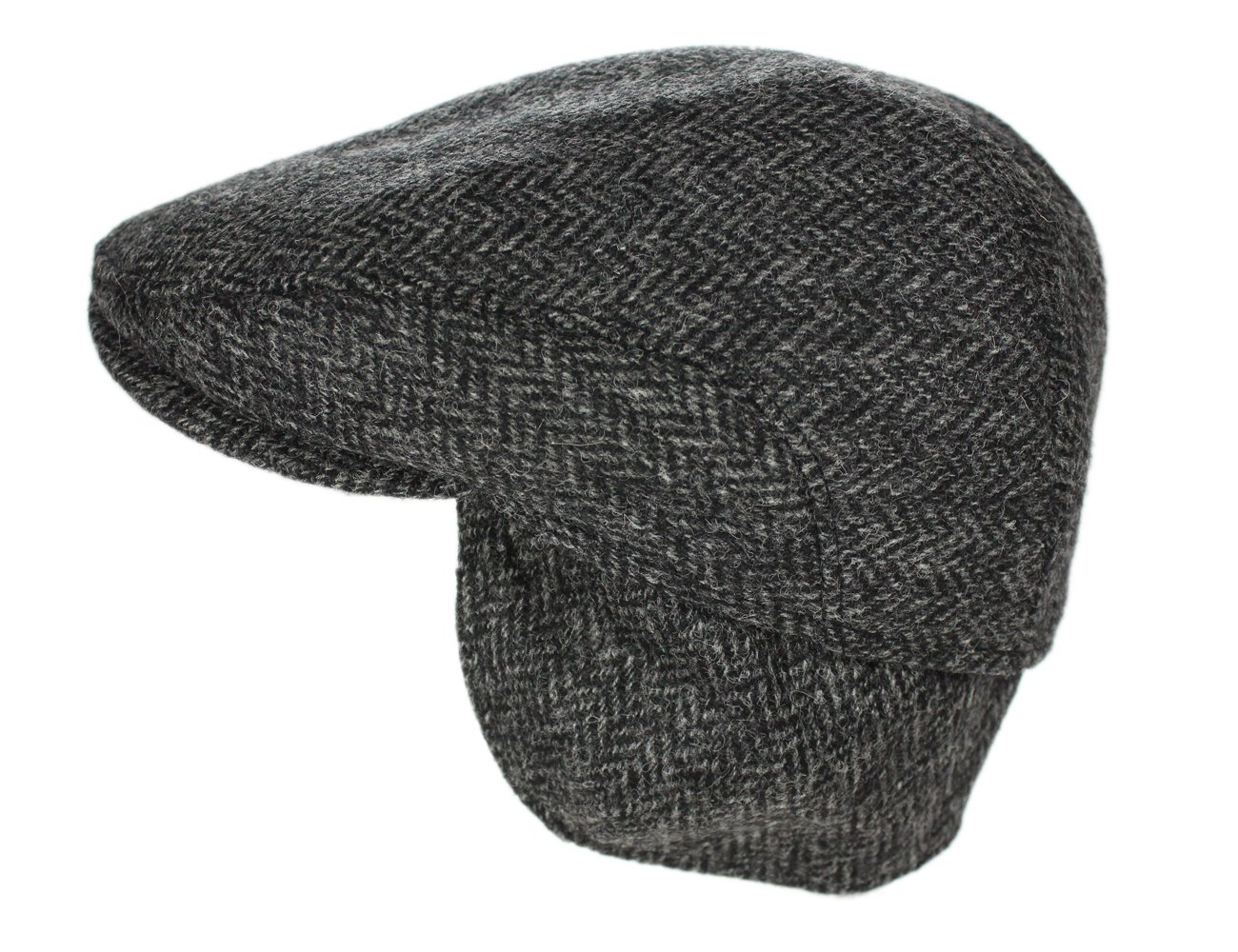 Biddy Murphy Irish Newsboy Flat Cap for Men, Tuck-Away Ear Flaps Slim Fit 100% Wool, Imported