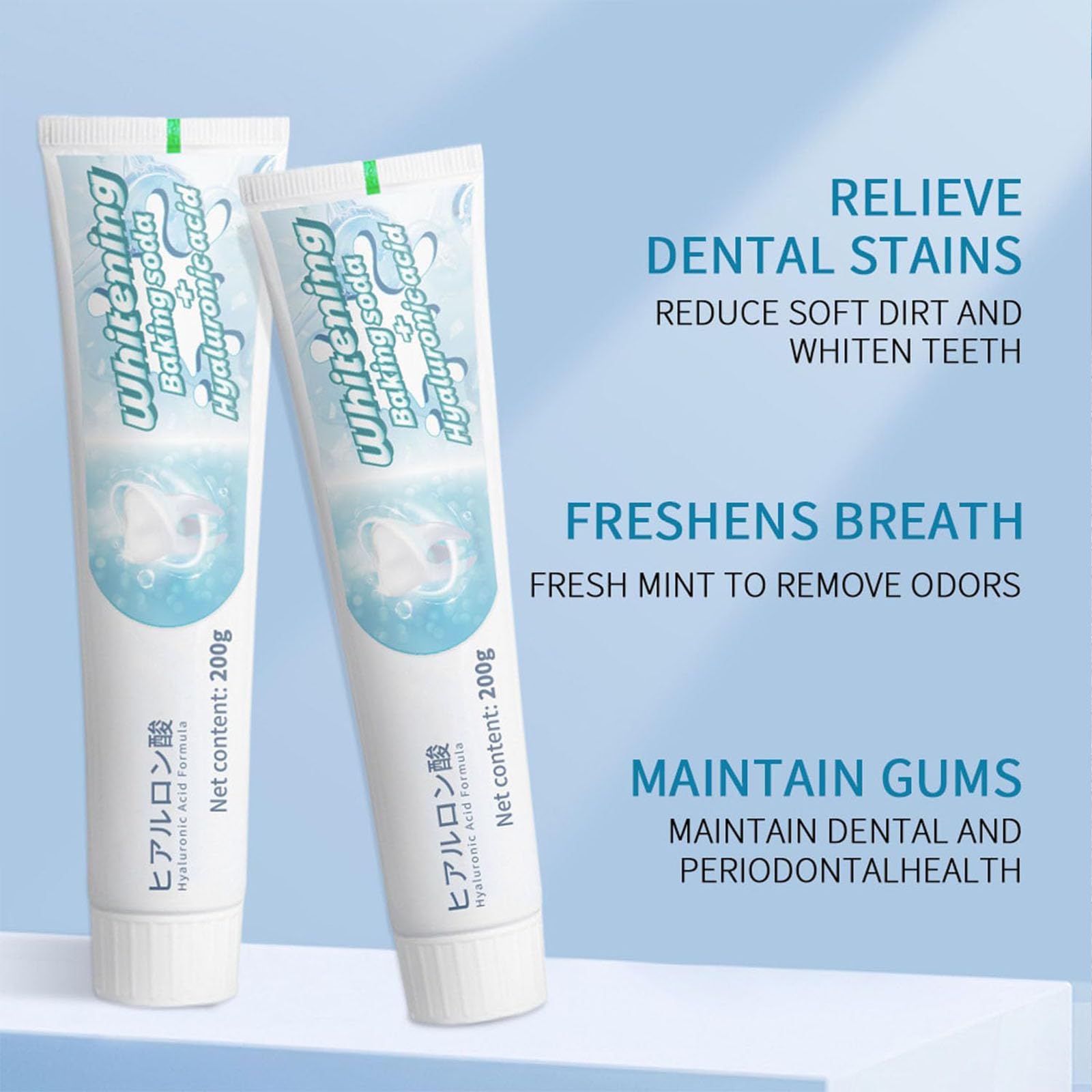 Per set di dentifricio sbiancante scoban, sbiancamento dei denti scoban con bicarbonato di sodio, potente formula scobana per un sorriso più luminoso, rimuove le macchie, respiro fresco (3pcs)