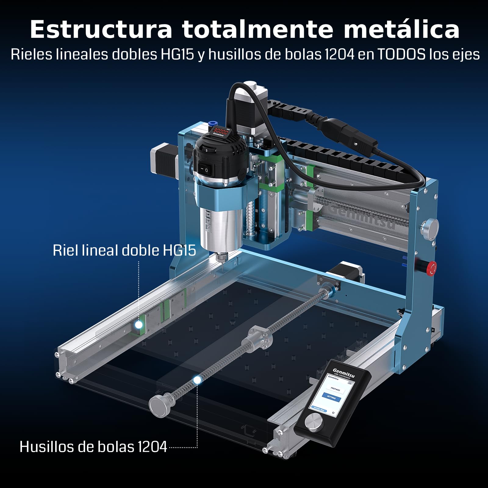 Genmitsu 3030-PROVer Ultra CNC+Fräser-Zeichenroboter-Tool, einfache Umwandlung von CNC in eine Schreibmaschine, ideal für CNC-Hobbyisten und kreative Projekte
