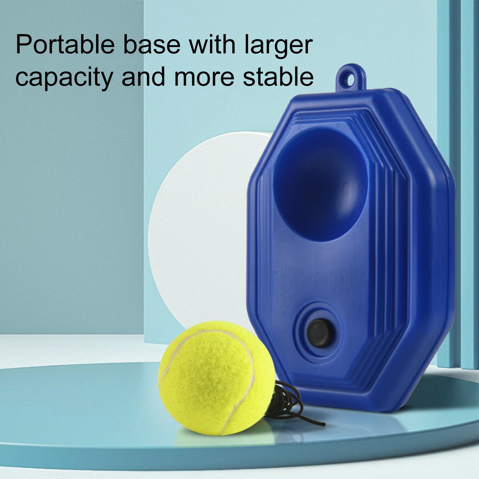 Pallina da rimbalzo per allenamento da solo, strumento da tennis per auto-allenamento, palla con filo resistente, attrezzo portatile per migliorare le abilità per adulti, bambini, principianti,