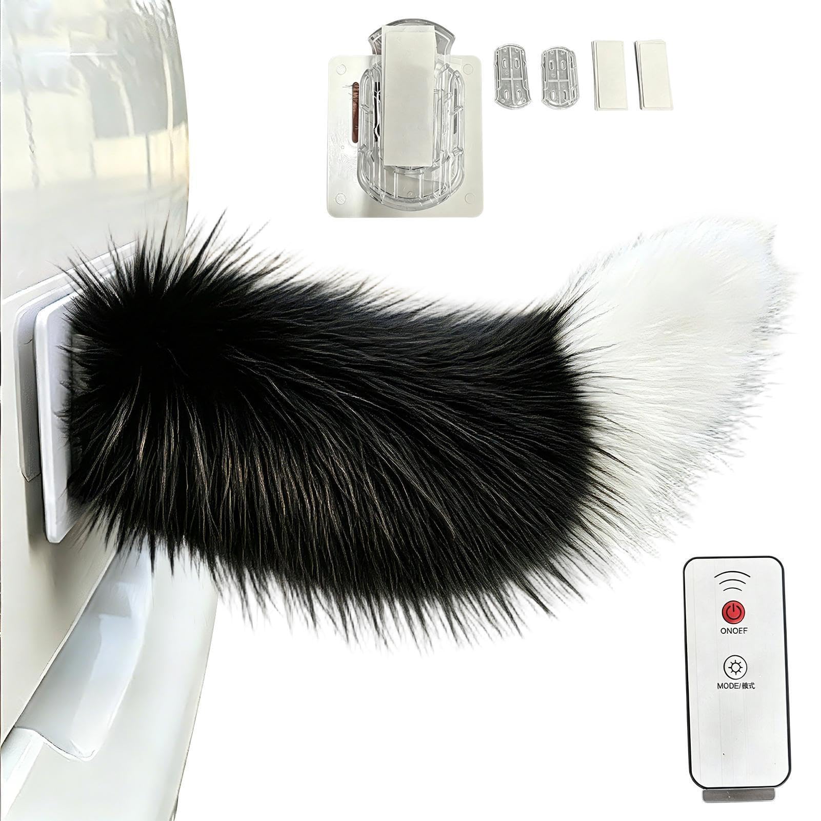 Coda mobile telecomandata per auto in peluche realistica ricaricabile scodinzolante per camion SUV camper