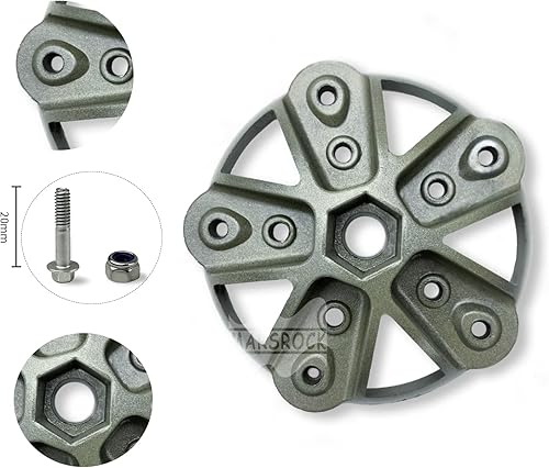 Miniatura 2 de Mars Rock Pequeño cubo de rueda de turbina eólica y tapa con 5 paletas, tornillos y tuercas Kit para generación de turbinas eólicas horizontales DIY