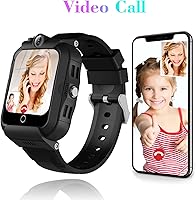 Vista 2 de Reloj inteligente para niños, rastreador GPS 4G, reloj inteligente con WiFi, SMS, llamadas, video chat de voz, Bluetooth, alarma, podómetro, reloj