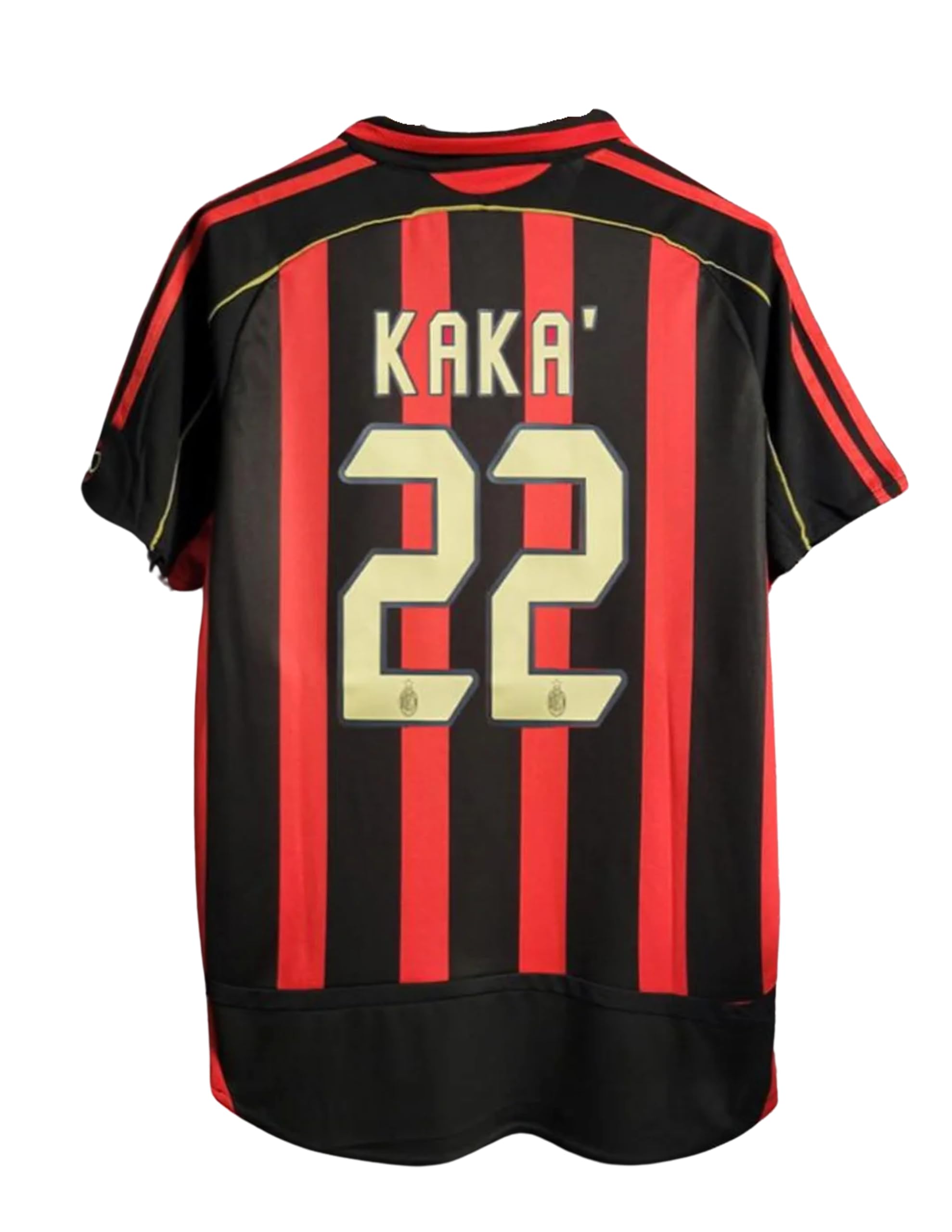 Kaka Retro 2006 Soccer Jersey for Men - (US, Alpha, Small, Regular, Regular, Black and Red)
