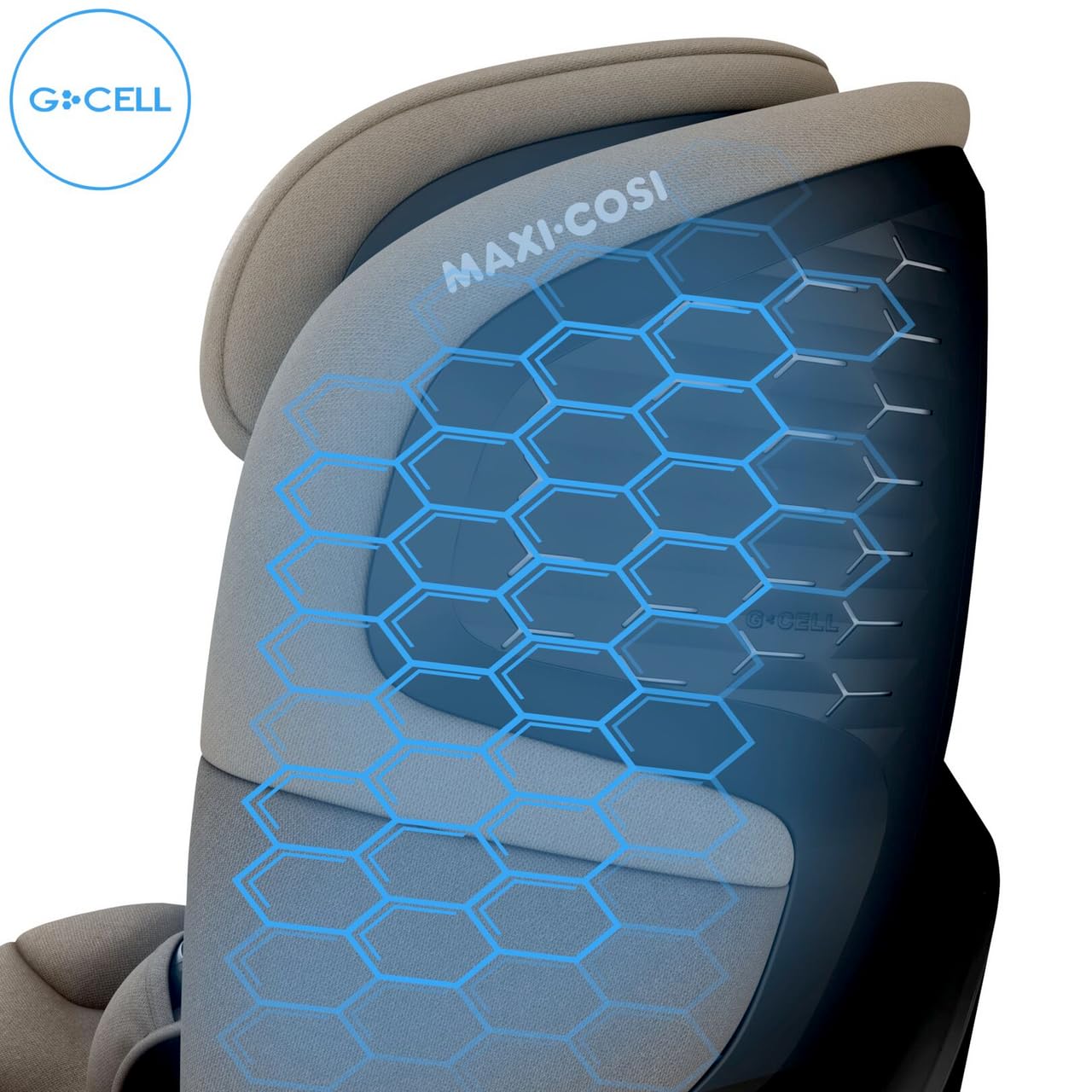Maxi-Cosi Emerald 360 S i-Size, Silla coche 360 giratoria 0-12 años (40-150 cm), 360° FlexiSpin, Silla coche bebé, 4 posiciones reclinación, Protección contra impactos laterales G-CELL, Tonal Truffle