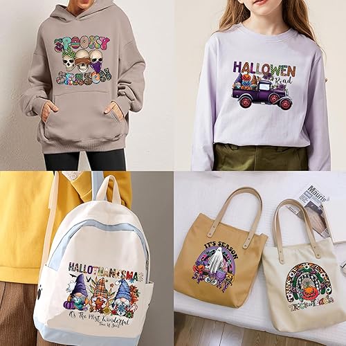 Miniatura 3 de 9 piezas de transferencia para planchar de Halloween para decoración de parches de vinilo de transferencia de calor para ropa, camisetas, fantasma,