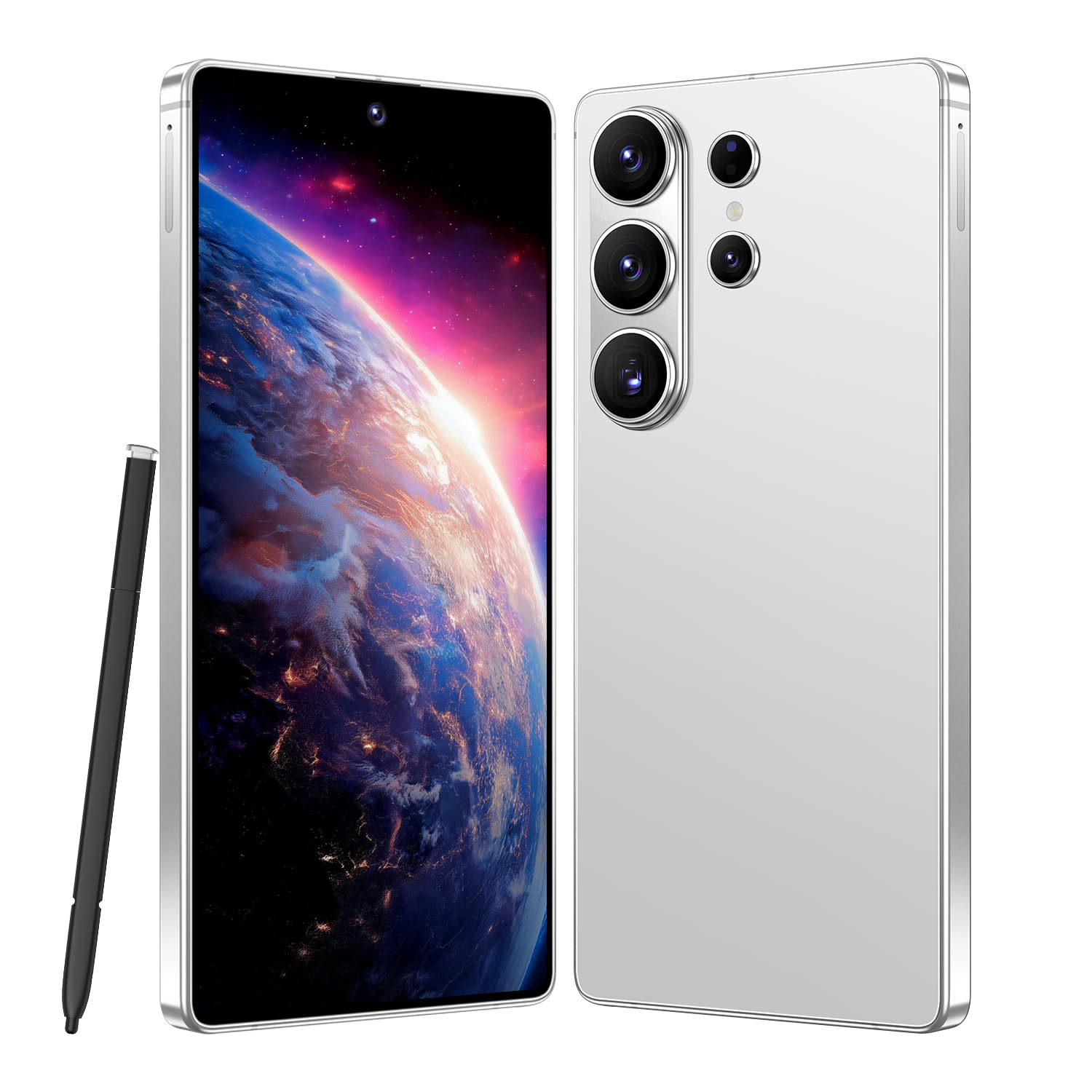 I26 Ultra Unlocked Smartphone,6.99" HD+ Display,Built in Pen,16+512GB Unlocked Phone,Snapdragon 8 Gen4,7000mAh Dual Speakers 5G/Face ID/Fingerprint Lock/Dual SIM/GPS(Gray) — view 10