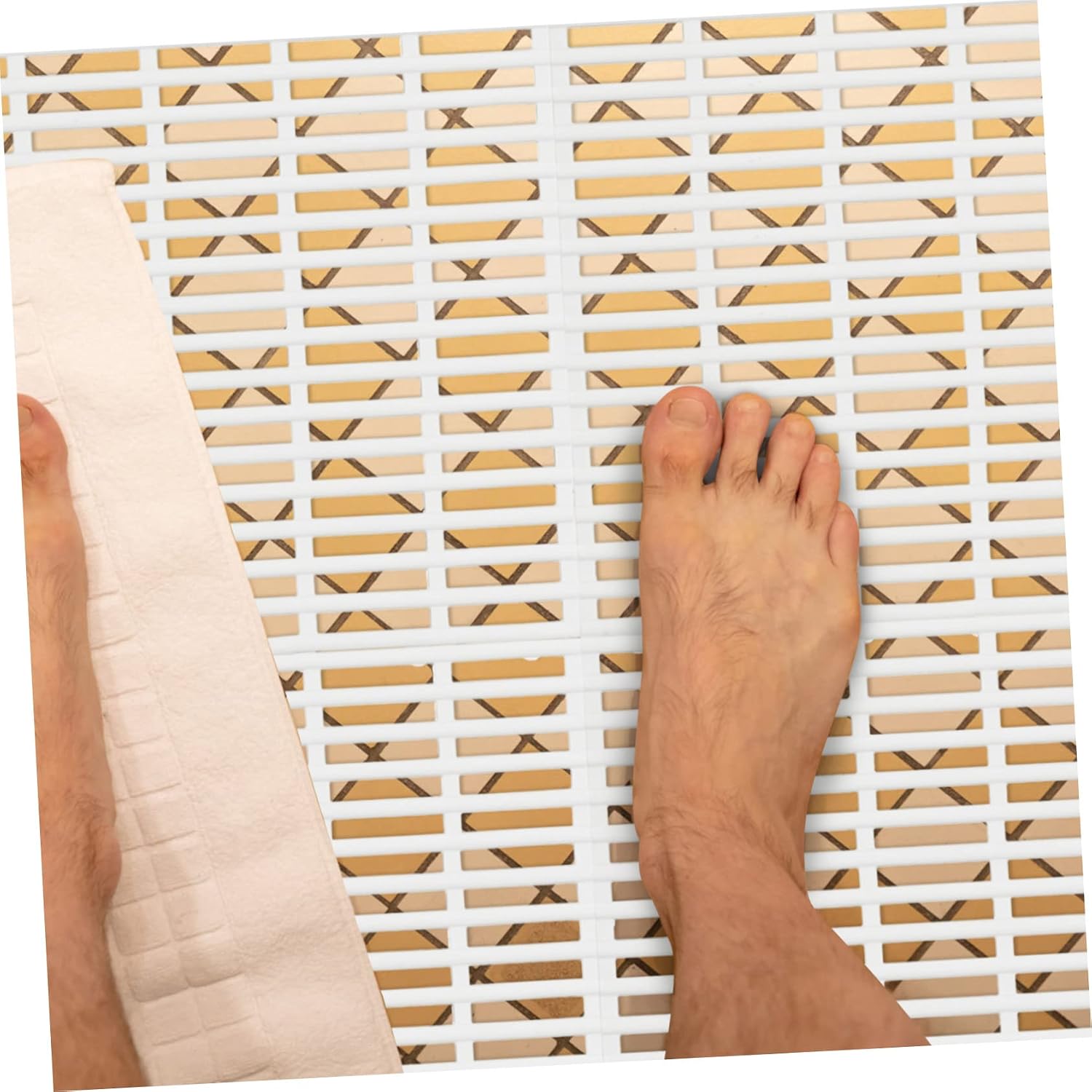 DIY Ground Mat Bathroom Supply Non-Slip Hollow Mats Bathroom Bath Pads TPE Material Quick-Drying