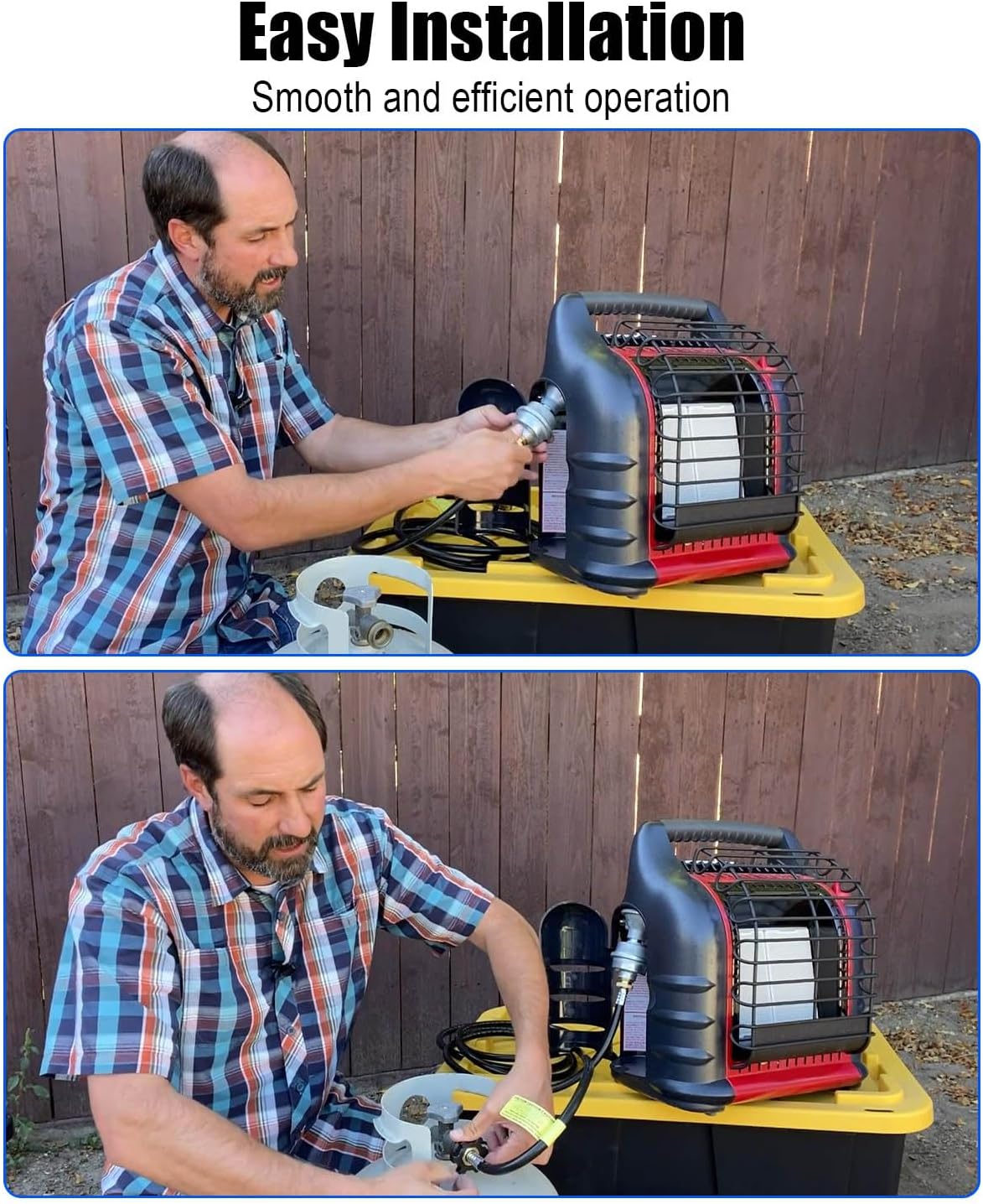 Propane Fuel Filter Fit for Buddy Big Buddy Tough Buddy with F273704 F273701 F273702 F273703 F273718 Etc Propane Hoses Replaces F276163, 2PCS