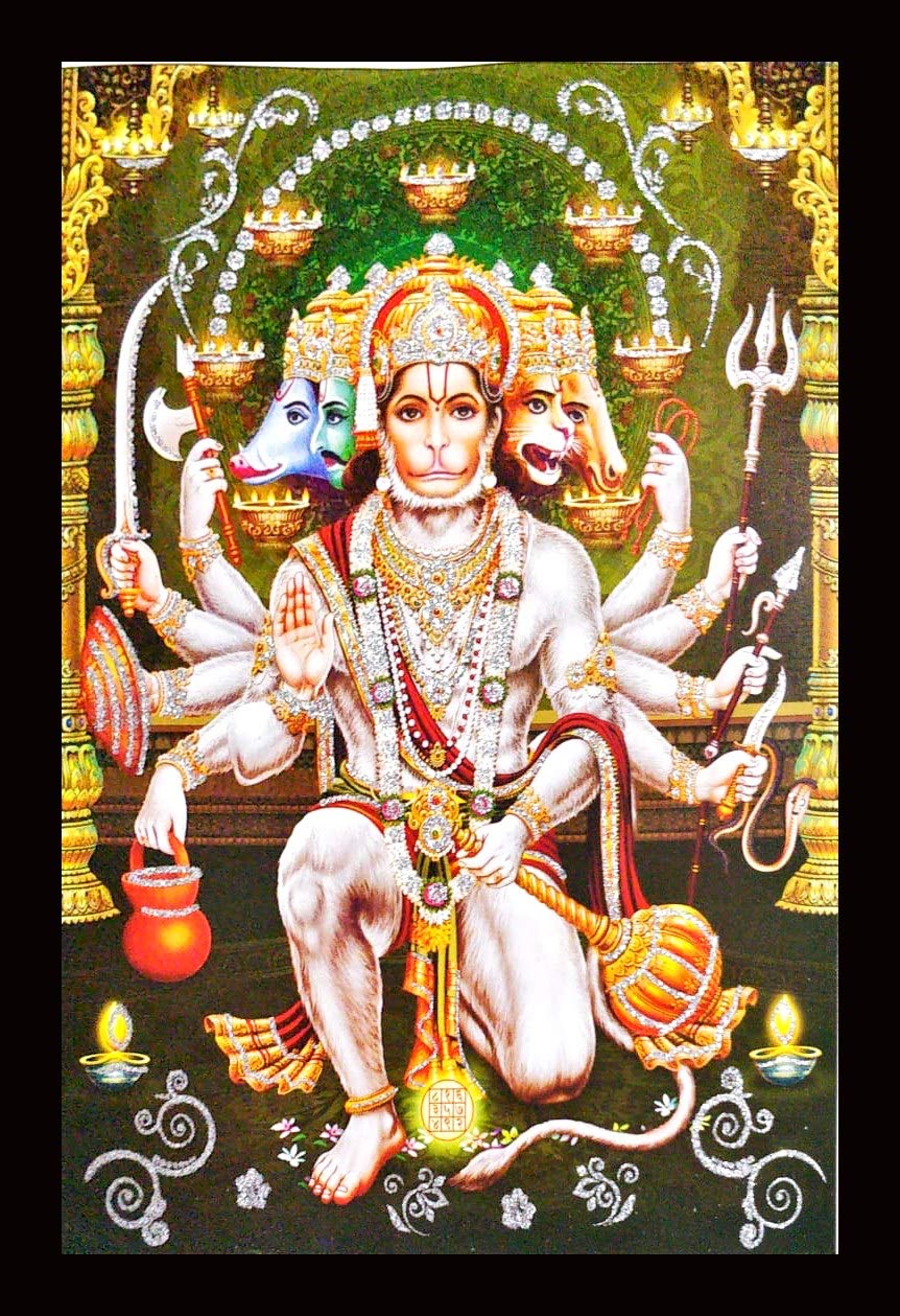 Buy Suninow Panchmukhi Hanuman Photo Frame god Goddess Photo Frame