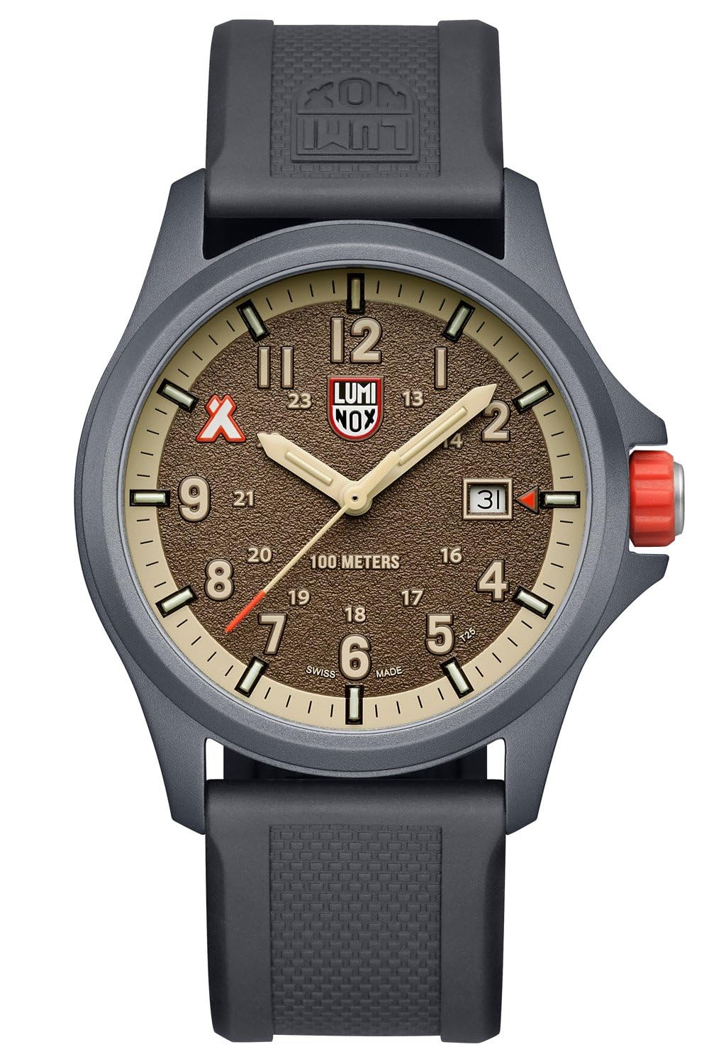 Luminox Męski zegarek na rękę Bear Grylls szary XB.3716
