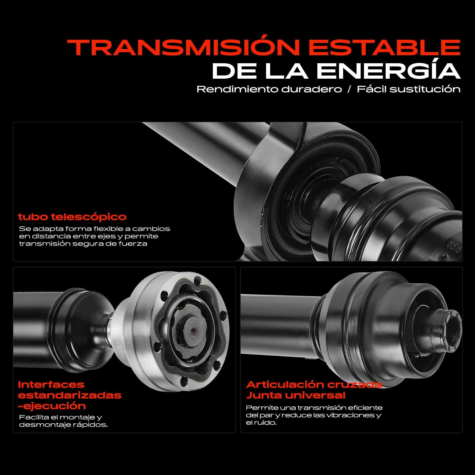 Frankberg Eje cardán eje de transmisión eje trasero 4G0521101F