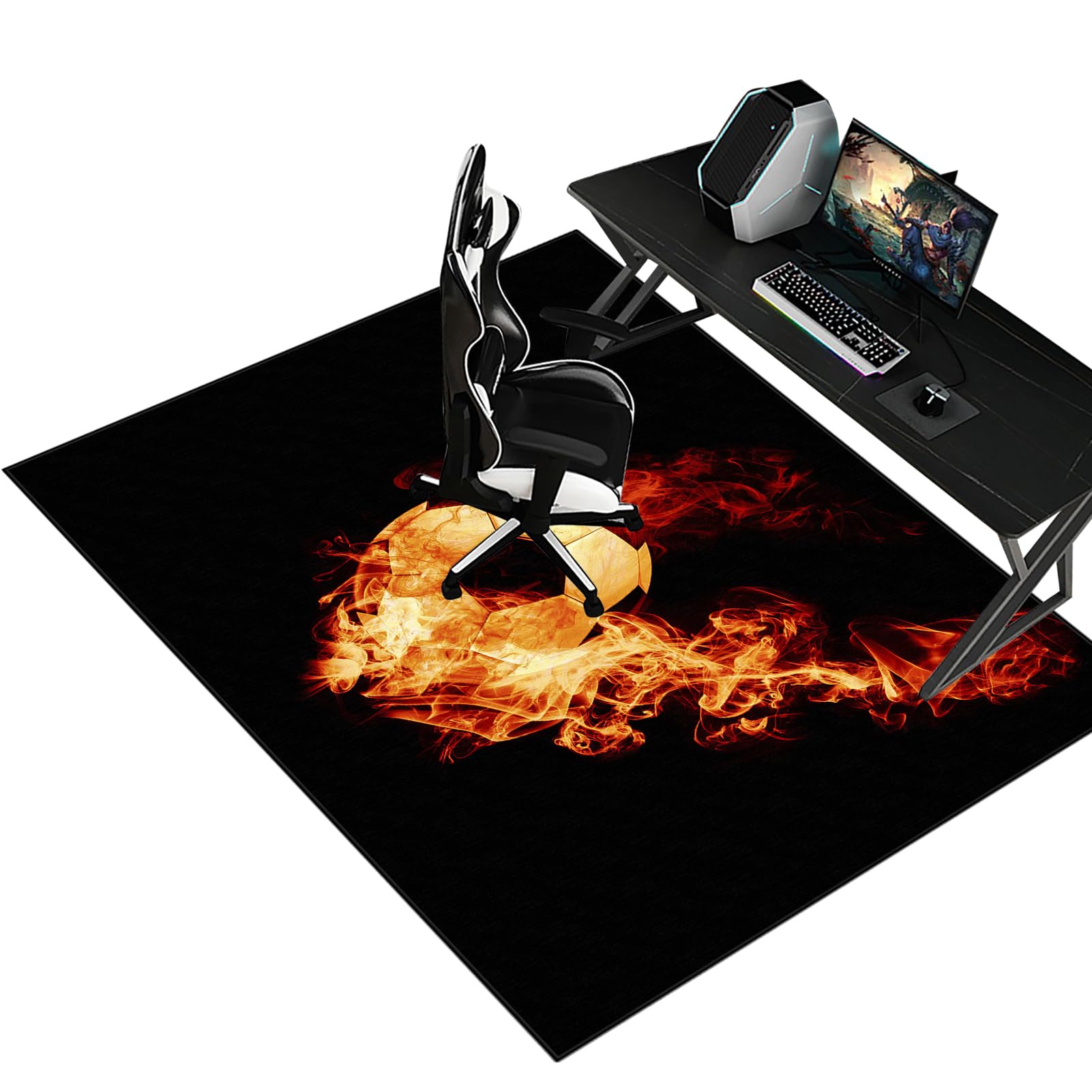 Floor Protector for Rolling Chair floor mats Office Chair Mat for Carpet Floor Non-slip Carpet Chair Mats 160 x 200 cm Heavy Duty Computer Chair Mat Desk Chair Mat for Hardwood Floors Tile Laminate โ image 1