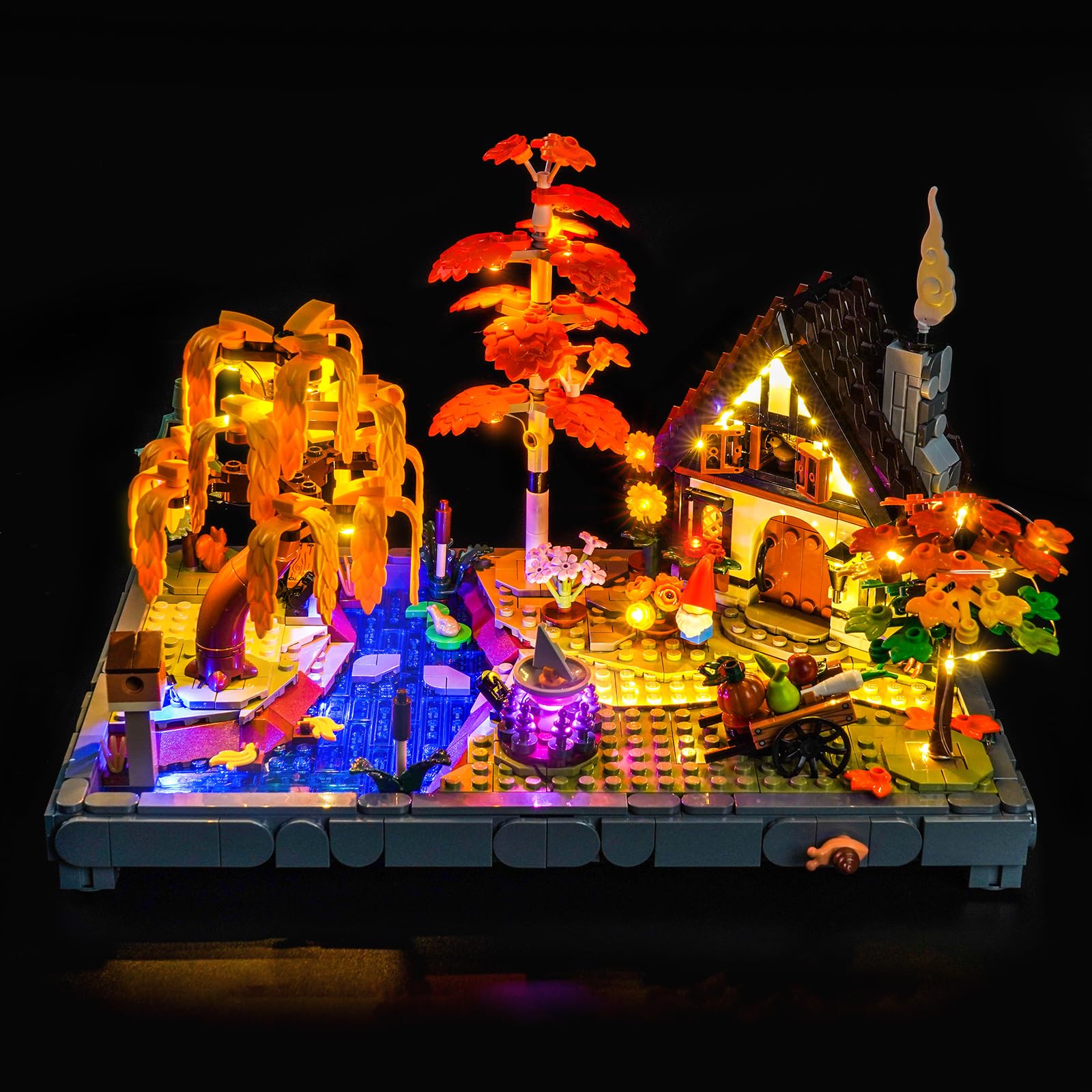 Light Kit Compatible with Lego 11372 Autumn Cottage Garden (No Model)
