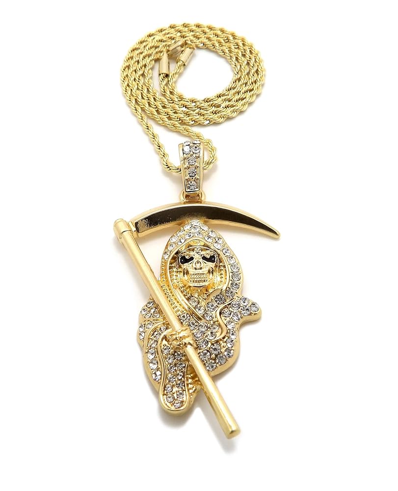 BA UNIQUE FASHION Gothic Grim Reaper Pendant 18