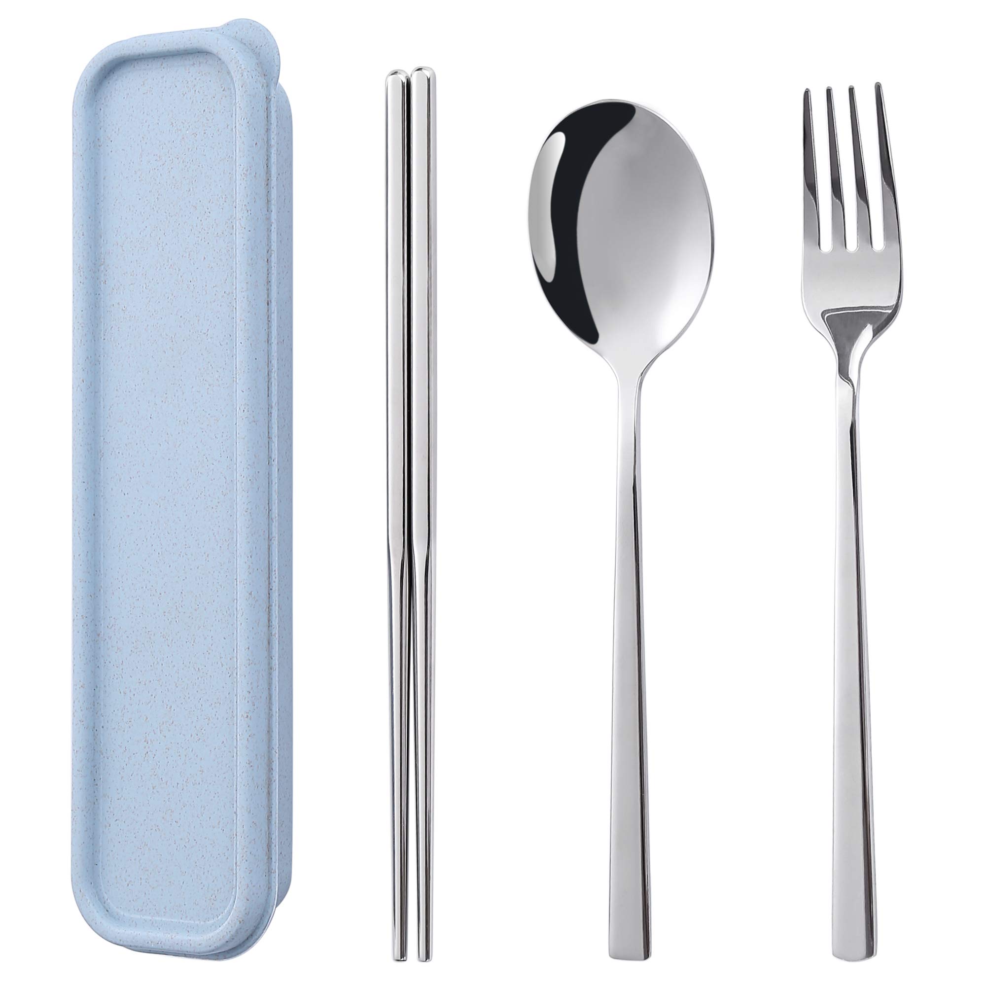 Couteau Fourchette Cuillere 3 En 1 Hsthe Sea Couverts Camping 3-en-1 Inox - Cuillère Fourchette Couteau Combiné - Ultraléger Pour Randonnée Couverts Camping 3 En 1
