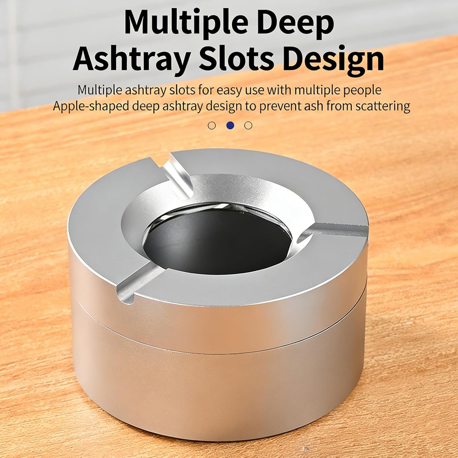 Stainless Steel Twist-Lock Ashtray, with Twist-Lock Lid,Small Stainless Steel Car Ashtray with Holder,Rotating Lid Auto-Extinguish Tray,Car Ashtray with Lids,Windproof Odor-Proof
