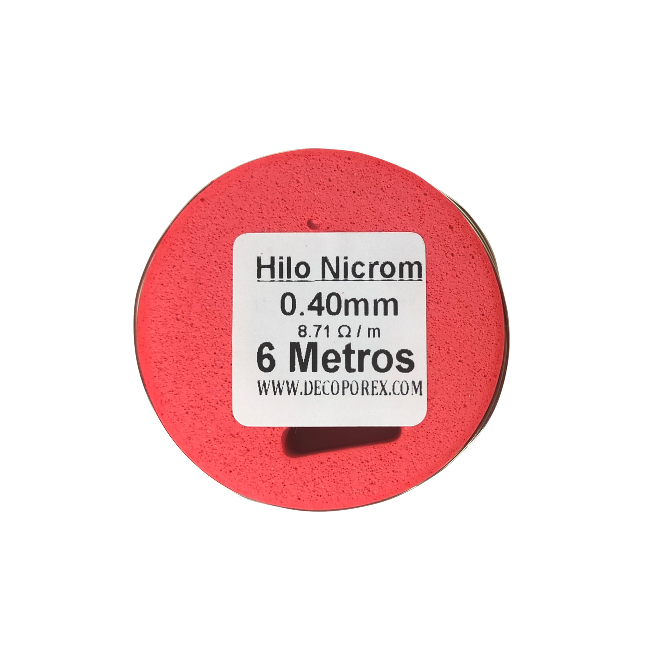 Bobina hilo de resistencia Nicrom 0,40 mm 6 metros