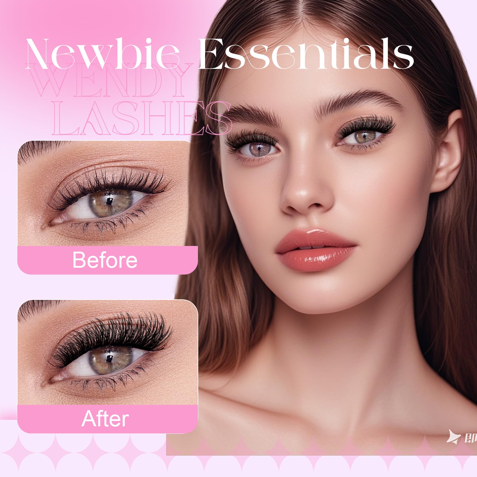 Cluster Lashes 3D Effect Individual Eyelashes Natural C9-10-18mm Mixed Wispy Lash Clusters Reusable DIY Lash Extension at Home(FKDP-lash-C9-3D) - Image 3