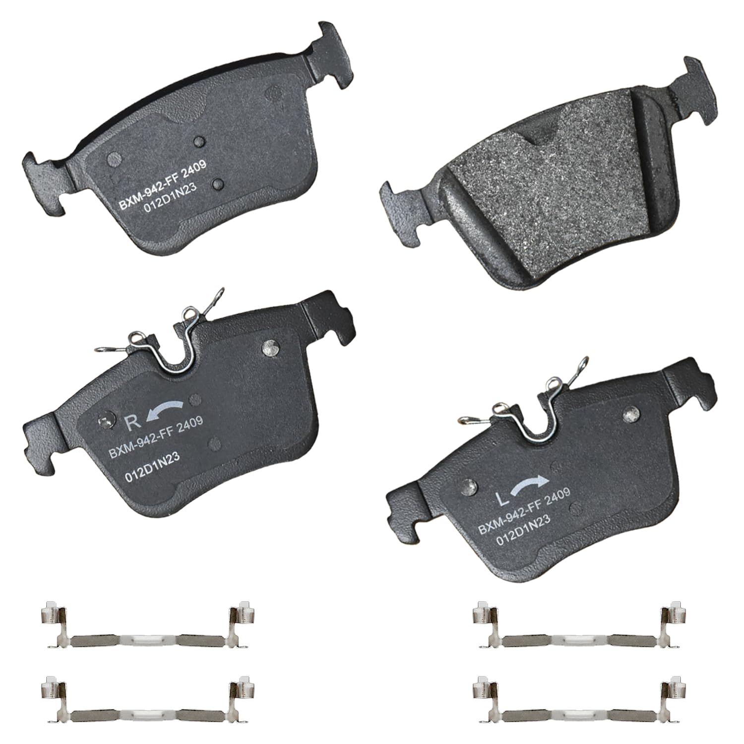 Bendix Premium SBM2409 Semi-Metallic Rear Brake Pads for Select Models Volvo C40 Recharge,S60,S90,V60,V60 Cross Country,V90 Cross Country,XC40 Recharge,XC60,XC90