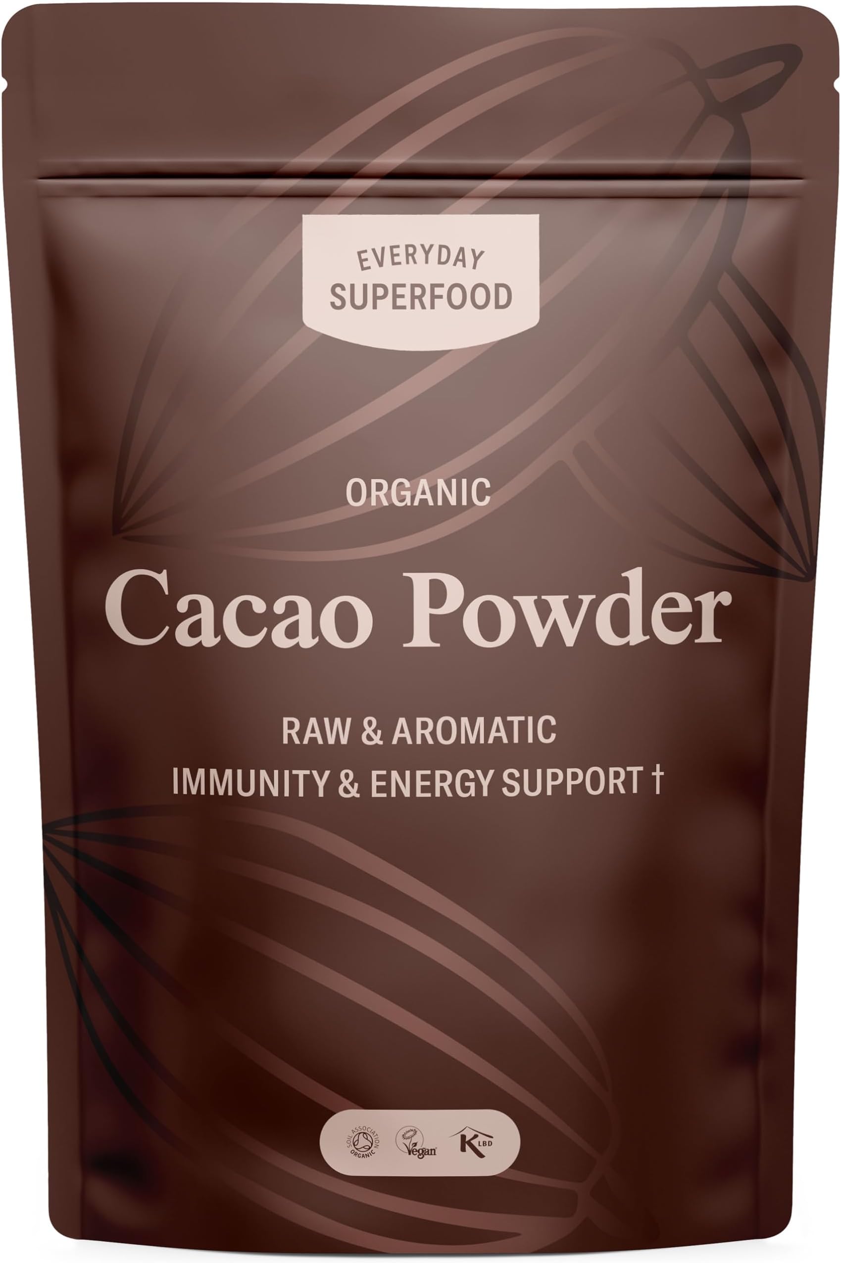 Organic Cacao Powder 190g | Winner of Great Taste 2025 | Lab-Tested Low Cadmium Heavy Metal | Unsweetened Coco for Drinks, Hot Chocolate & Baking